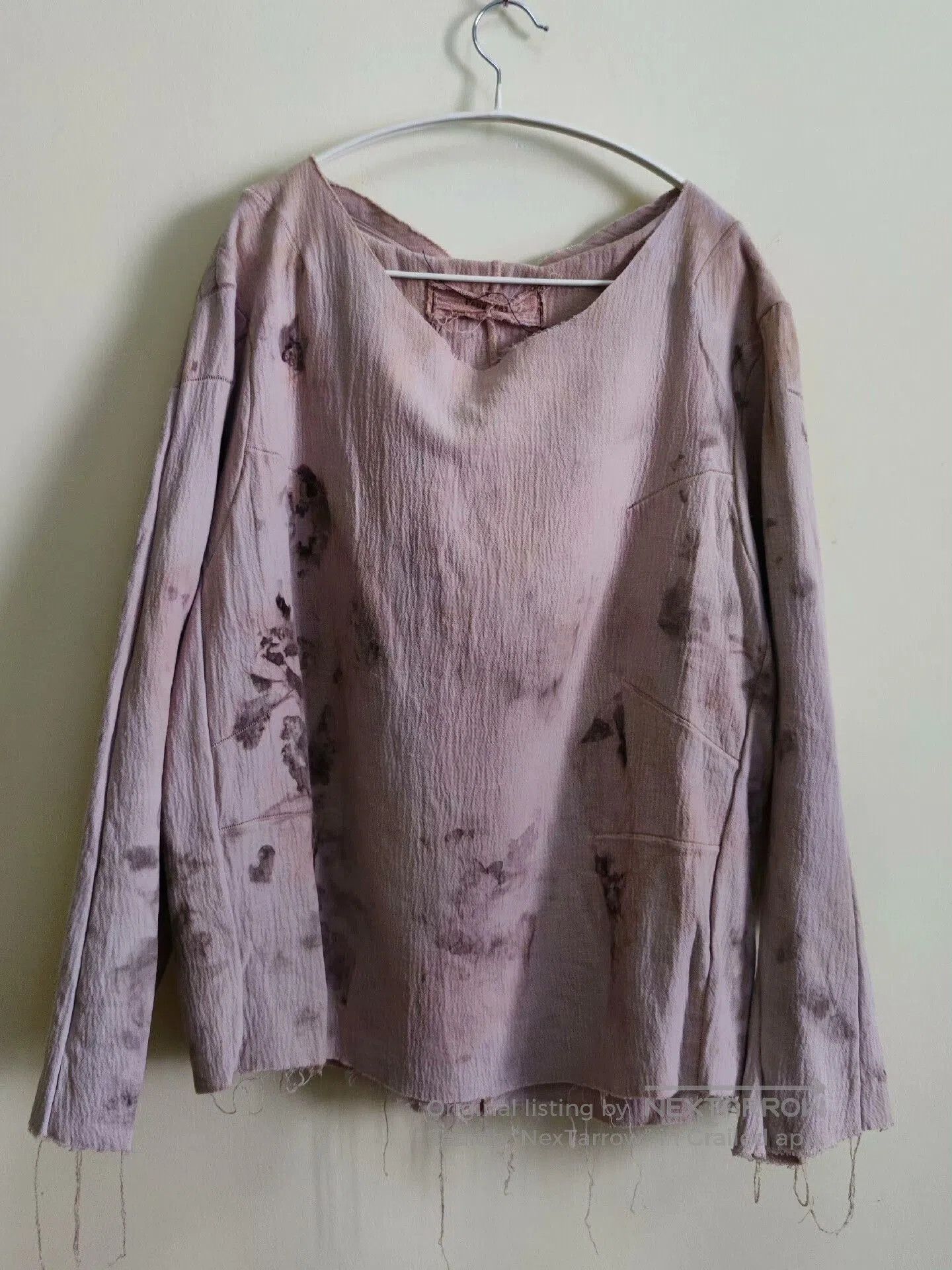 PIET Artisan Hooded Sweatshirt with Floral Dye. Size US S / EU 44-46 / 1 - 2 Thumbnail