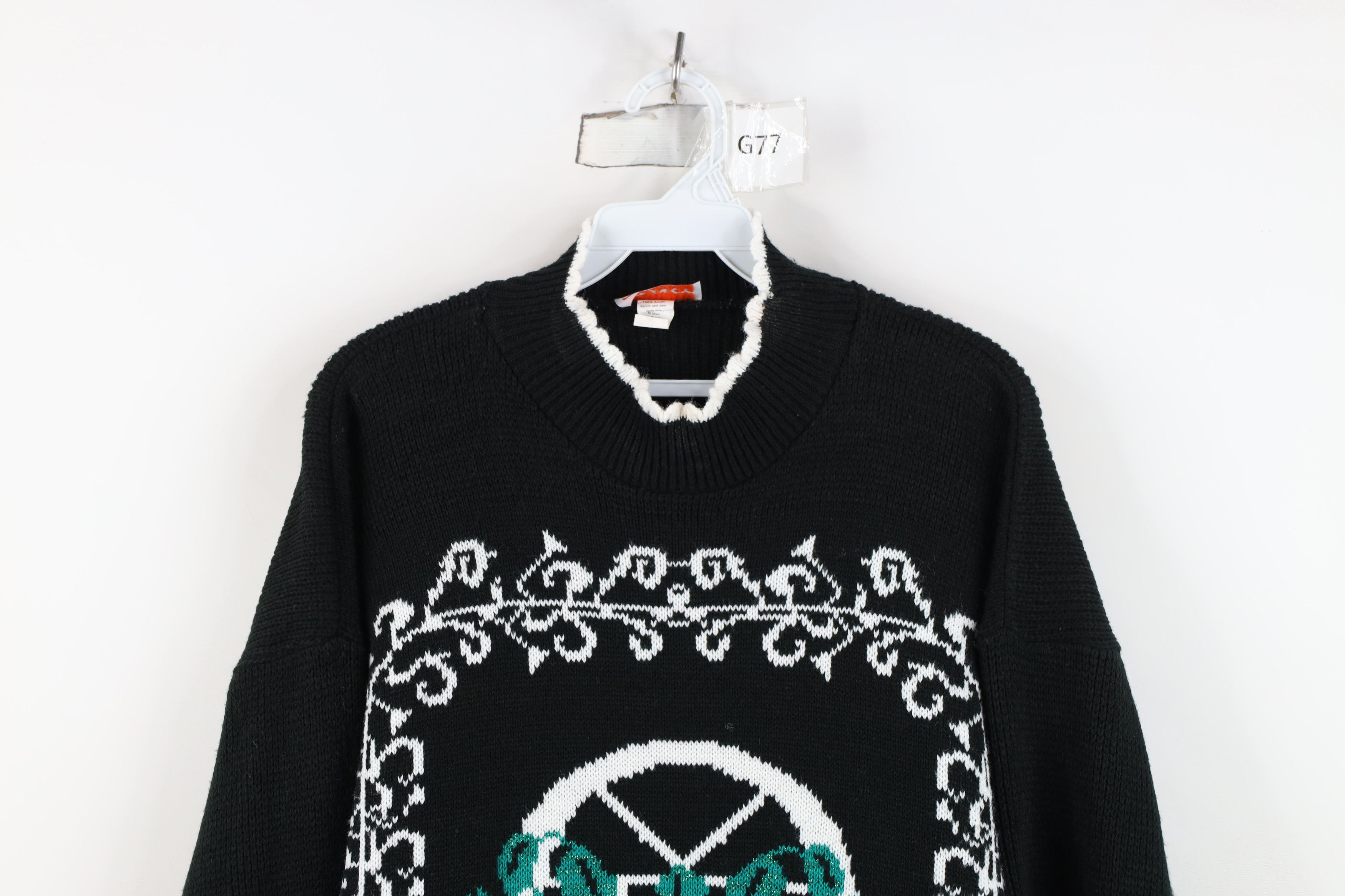 Vintage Vintage 90s Fairy Kei Kawaii Cat Kitten Knit Sweater USA Size L / US 10 / IT 46 - 2 Thumbnail