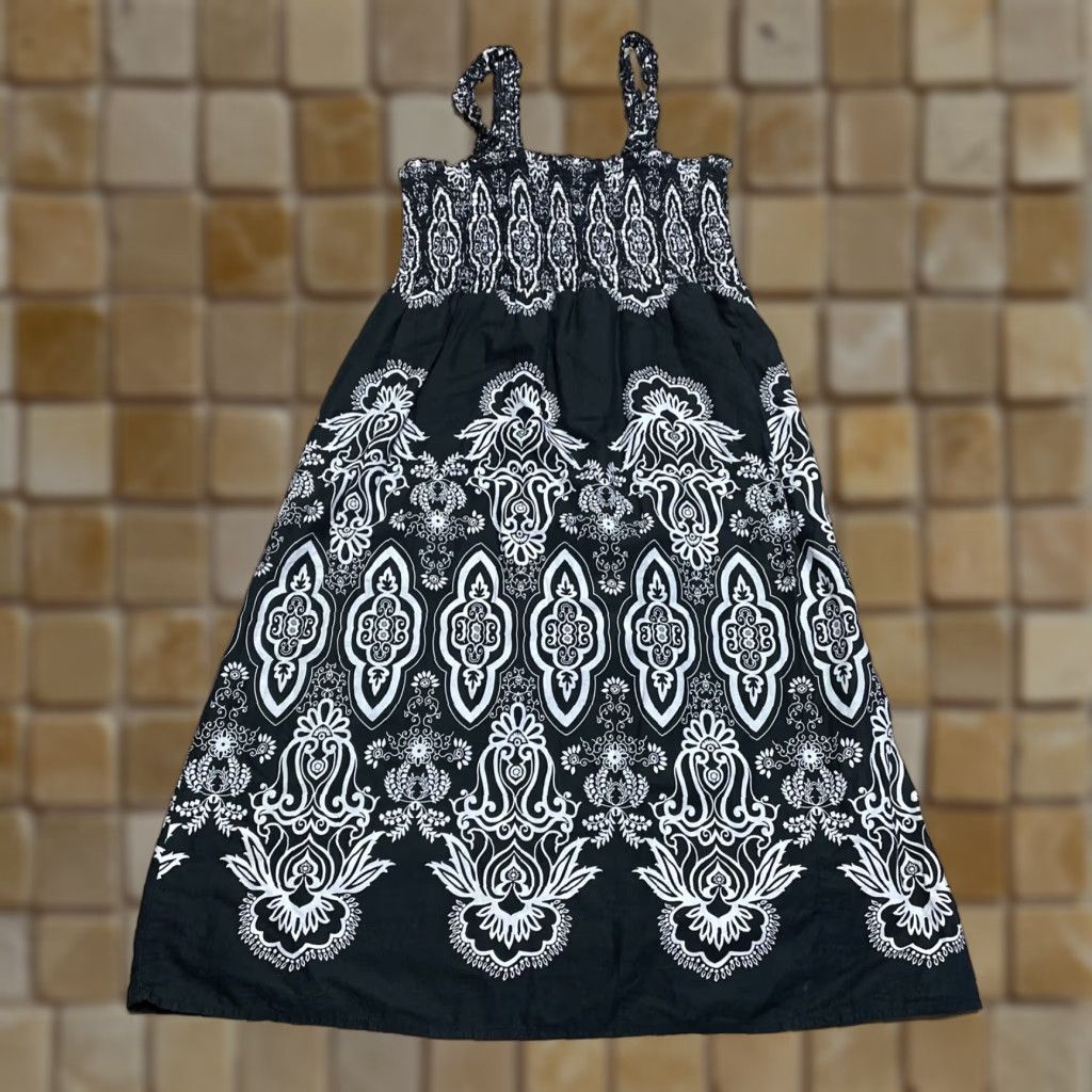 Vintage VINTAGE Sonoma Women’s Sundress Size Small Batik Cotton Sleeveless Knee Length Summer Casual Size S / US 4 / IT 40 - 1 Thumbnail
