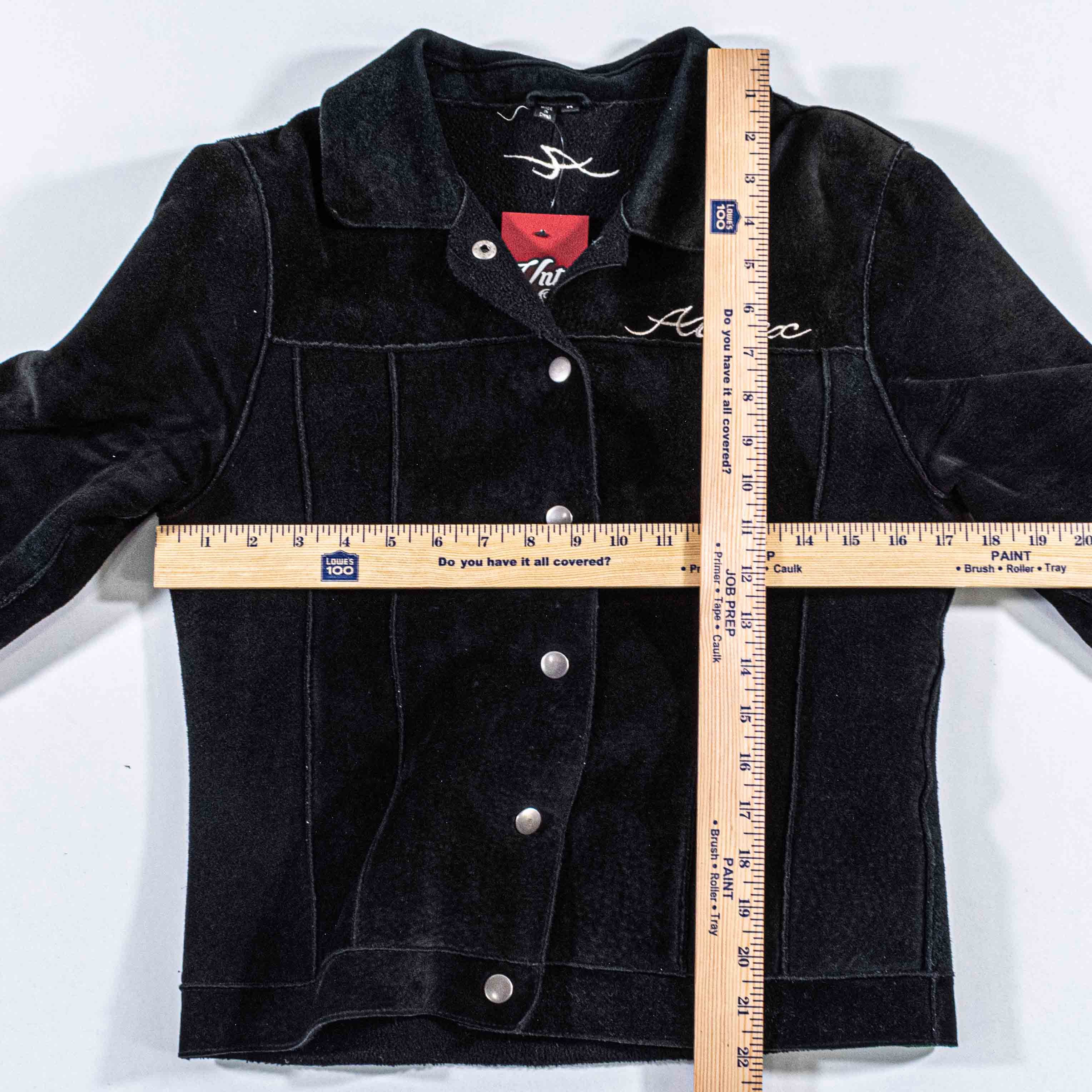 Avirex Avirex Suede Jacket Womens 90s Y2K Embroidered Logo Snap Size M / US 6-8 / IT 42-44 - 3 Thumbnail