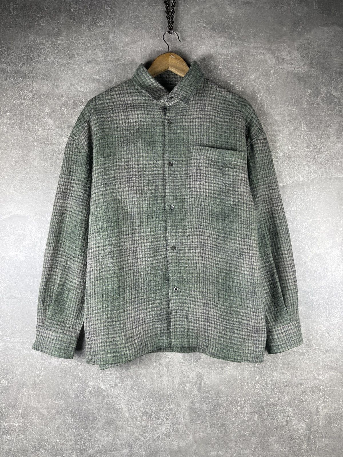 Other Rold Skov Oversized Virgin Wool Check Shirt Jacket Green Size US S / EU 44-46 / 1 - 1 Thumbnail