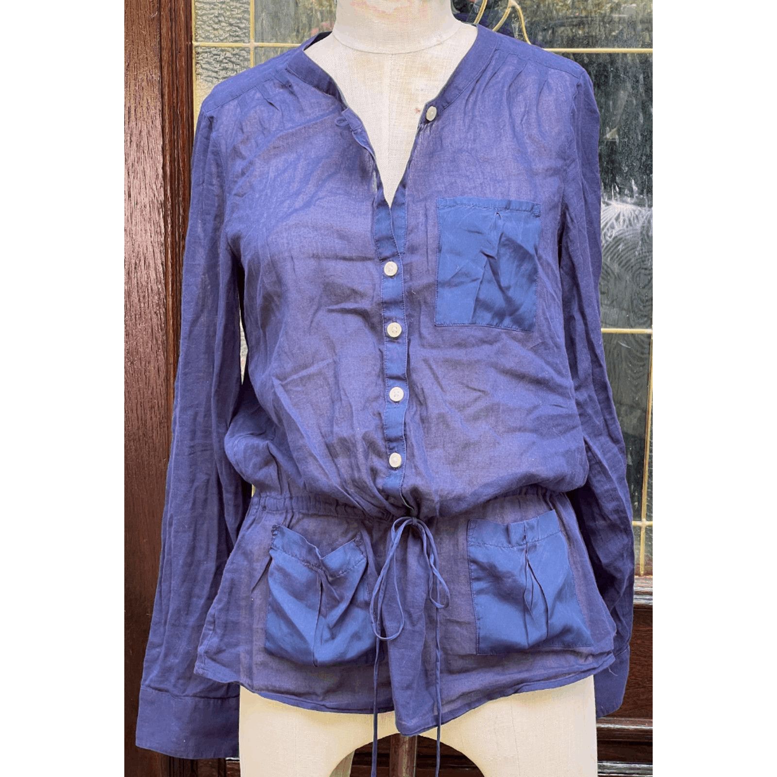 Banana Republic Banana Republic Lightweight Longsleeve Cotton Shirt silk M Size M / US 6-8 / IT 42-44 - 1 Thumbnail
