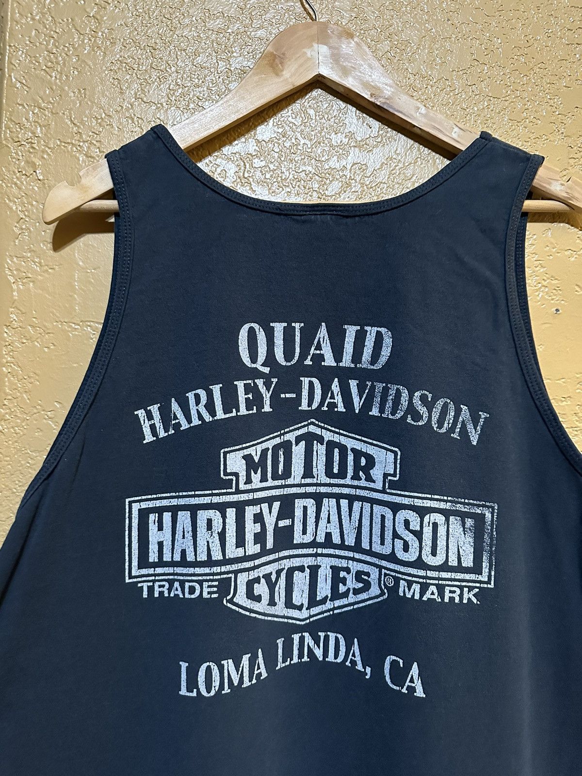 Harley Davidson × Japanese Brand × Vintage 🦅 Vintage Faded Harley Davidson Eagle Tank Top Large Size US L / EU 52-54 / 3 - 4 Thumbnail