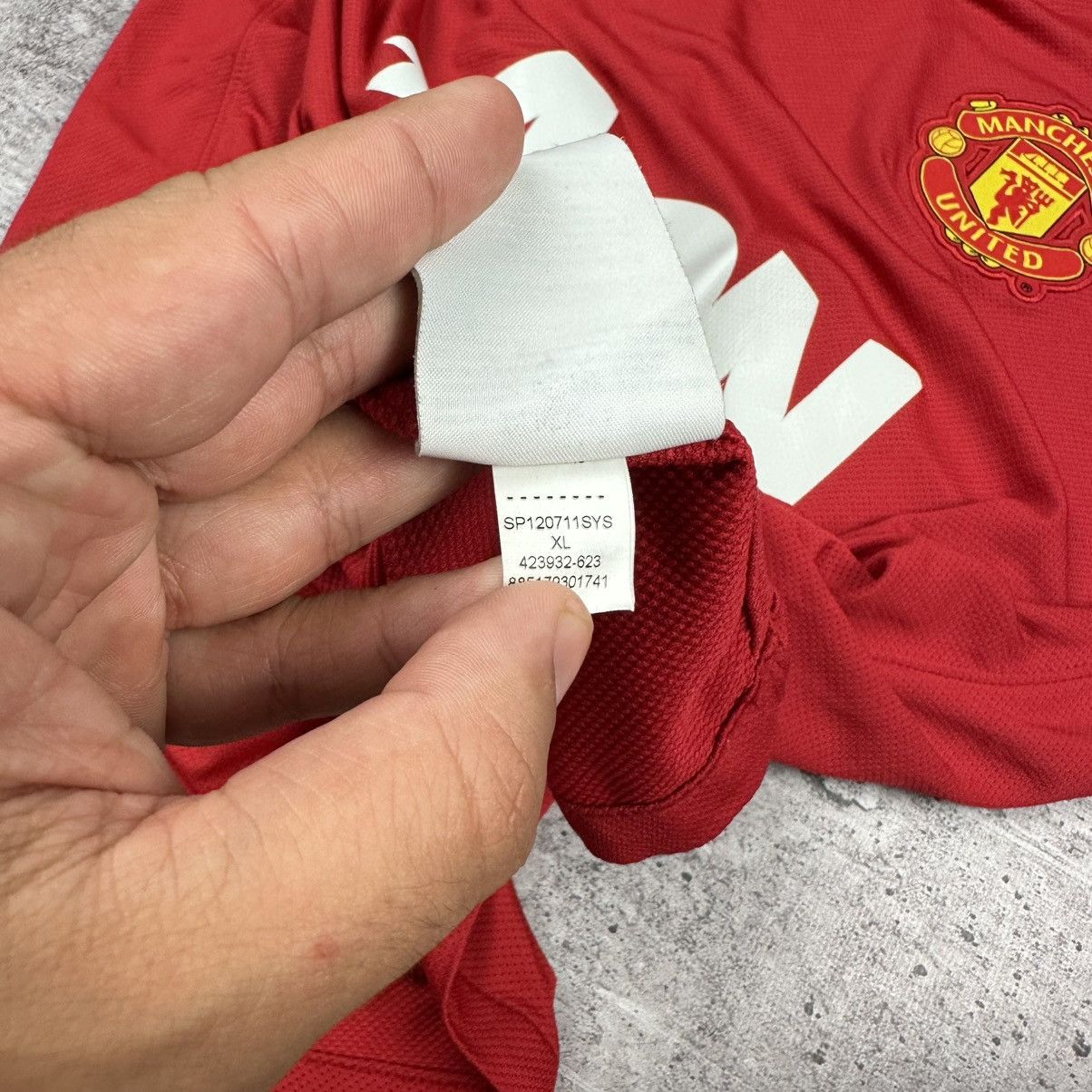 Nike 2011/12 Nike Manchester United FC Home Soccer Jersey Size US XL / EU 56 / 4 - 11 Thumbnail