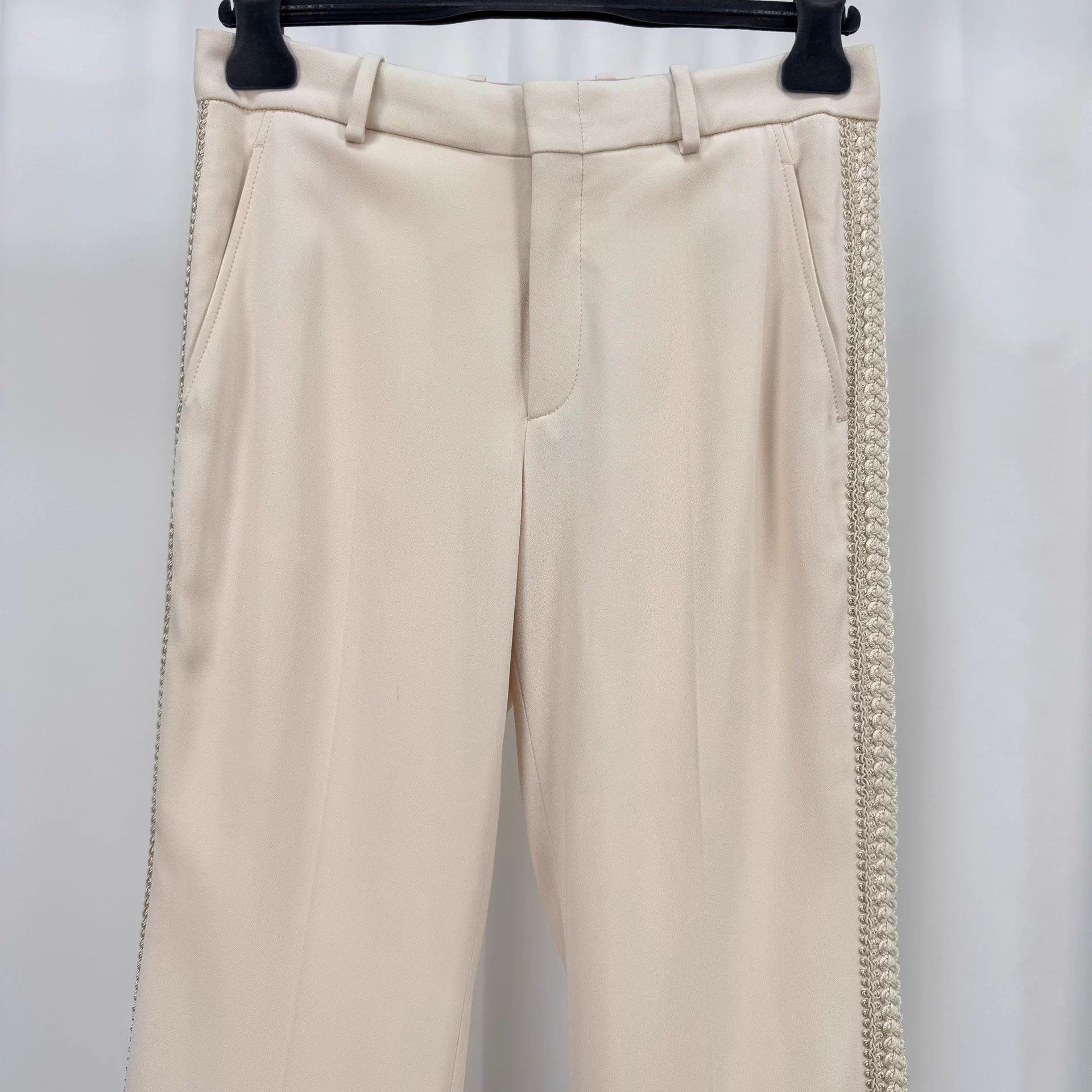 Gucci Gucci lace-knit silk casual pants 40 NWT Size 28" / US 6 / IT 42 - 3 Thumbnail