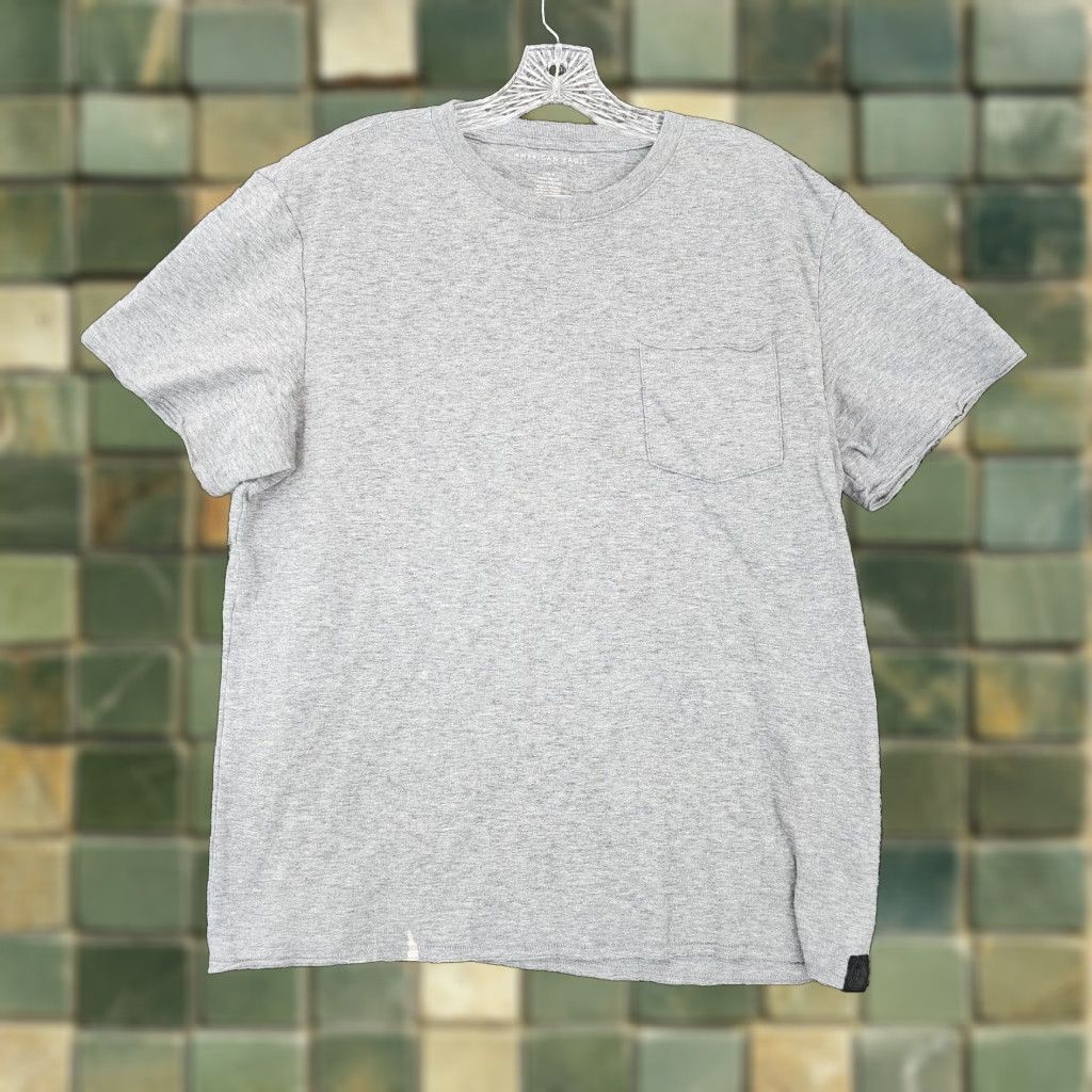 American Eagle Outfitters American Eagle Mens Gray Short Sleeve T Shirt Large Size US 33 - 1 Thumbnail