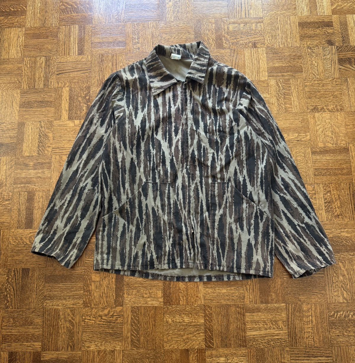 Vintage Vintage Camouflage Lightweight Zip Up Hunting Jacket Size US L / EU 52-54 / 3 - 1 Thumbnail