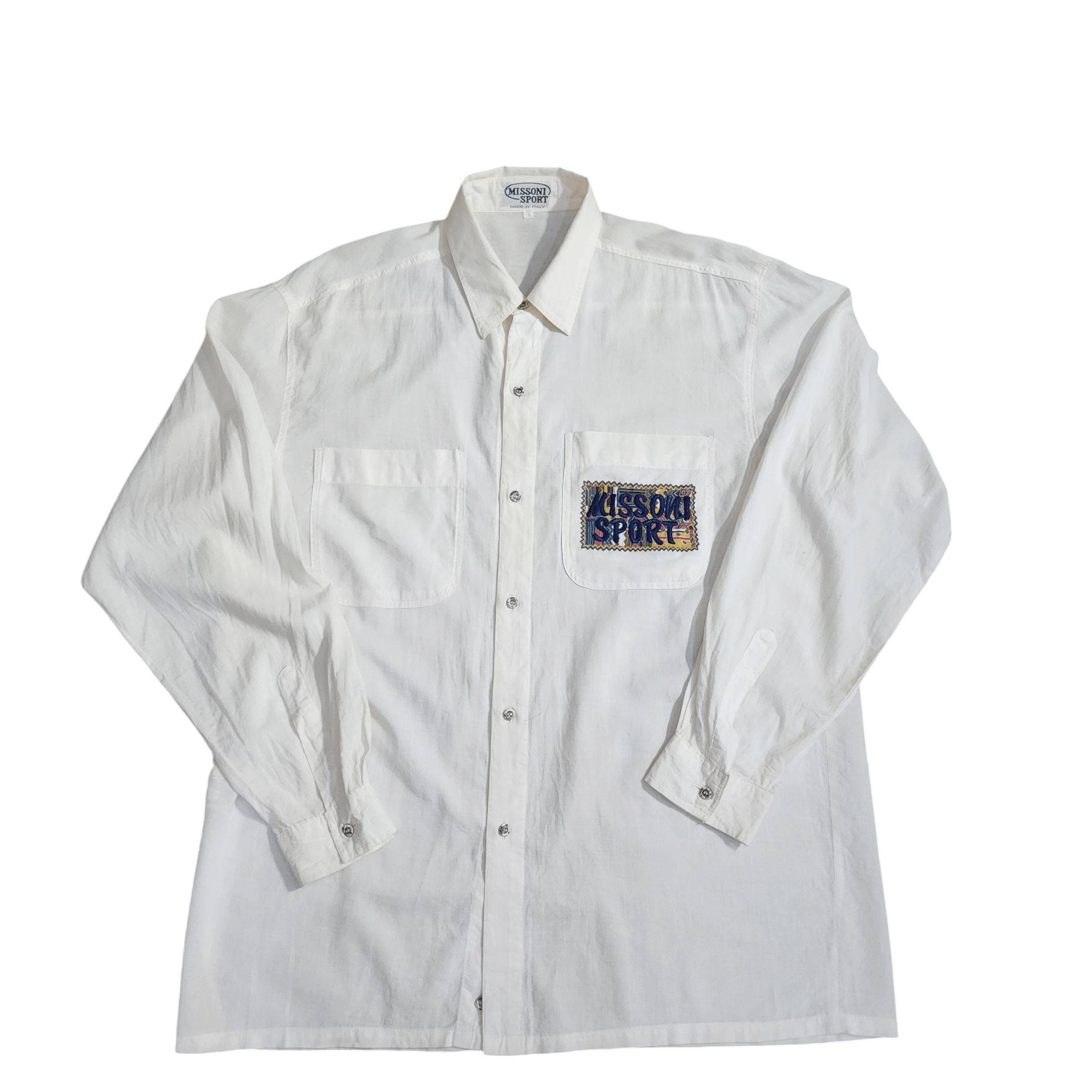 Missoni × Vintage Vintage 90s Missoni Sports shirts made in Italy Size US L / EU 52-54 / 3 - 3 Thumbnail