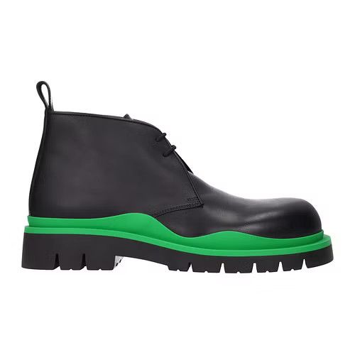image of Bottega Veneta O1Loc1C0124 Tire In Black/green Shoes, Men's (Size 9)