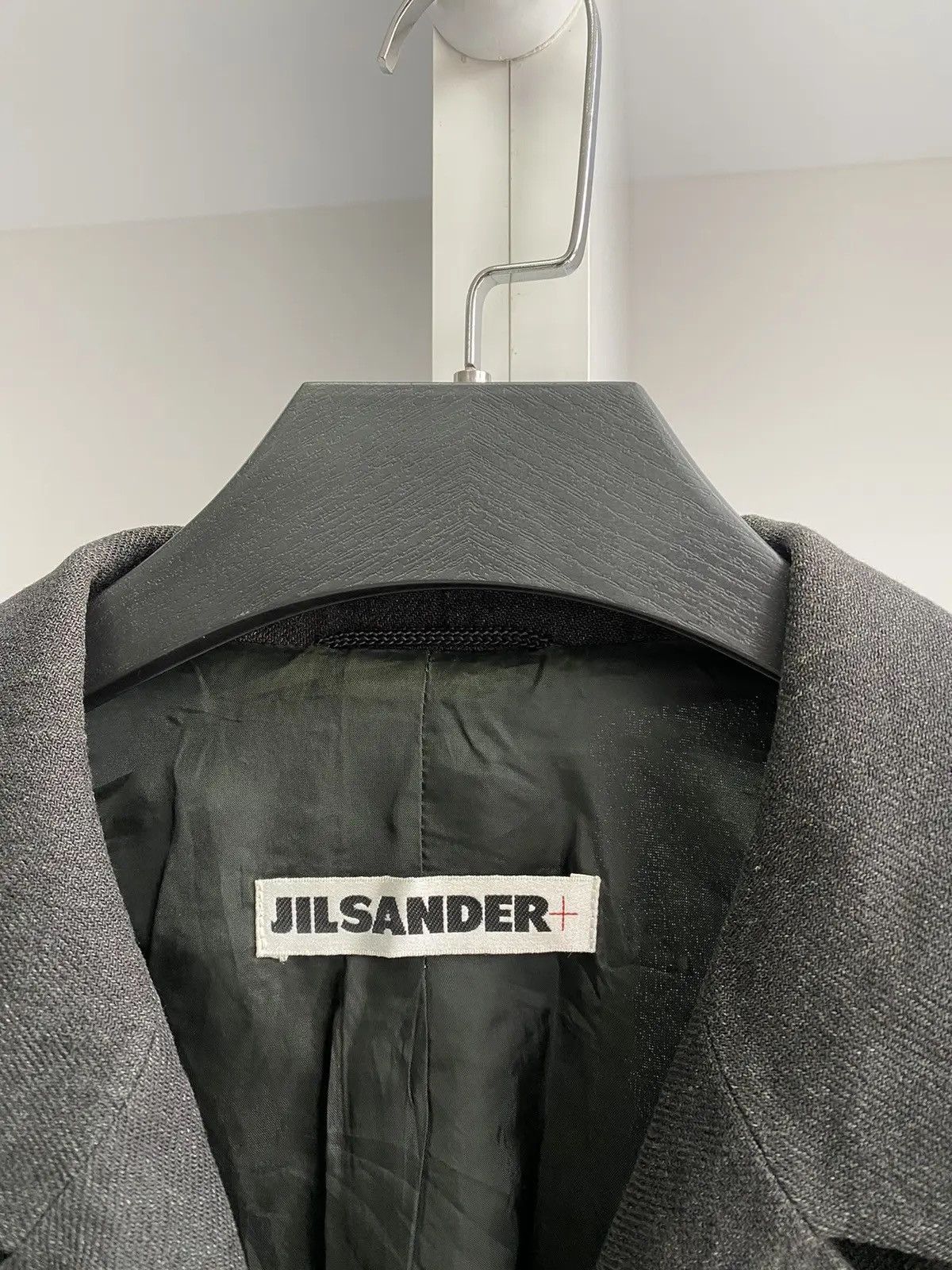 Designer × Jil Sander × Vintage Vintage Jil Sander Women’s Luxury Designer Grey Blazer Size L / US 10 / IT 46 - 6 Thumbnail