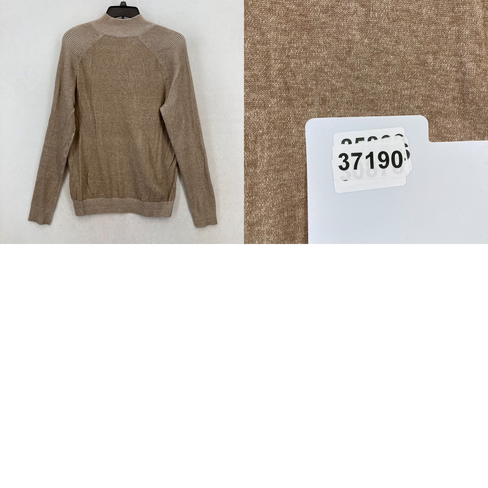 Express Express Henley Sweater Mens Large Brown Knit Long Sleeve Casual Preppy Lagenlook Size US L / EU 52-54 / 3 - 9 Thumbnail
