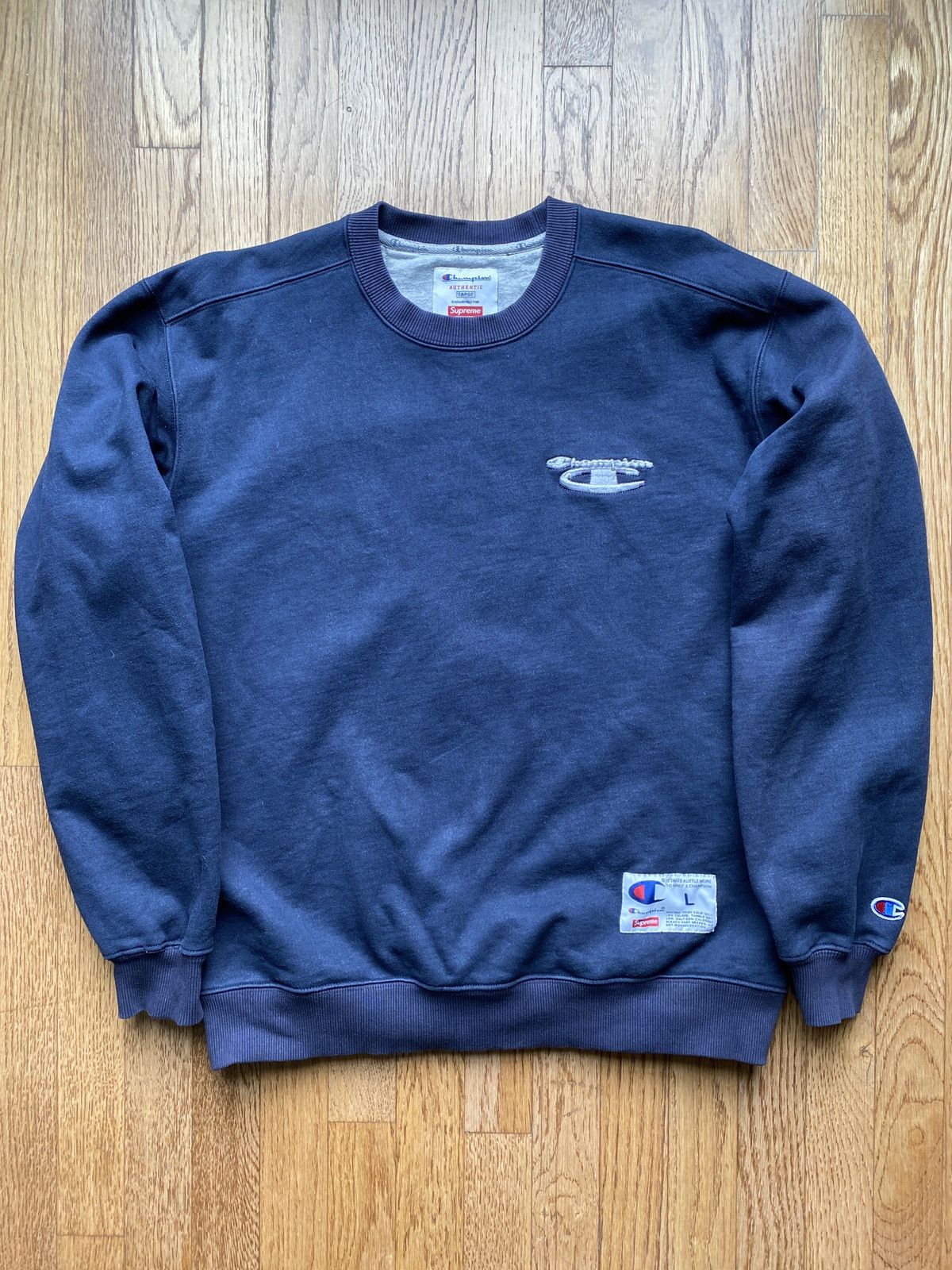 Supreme champion 3d metallic crewneck on sale