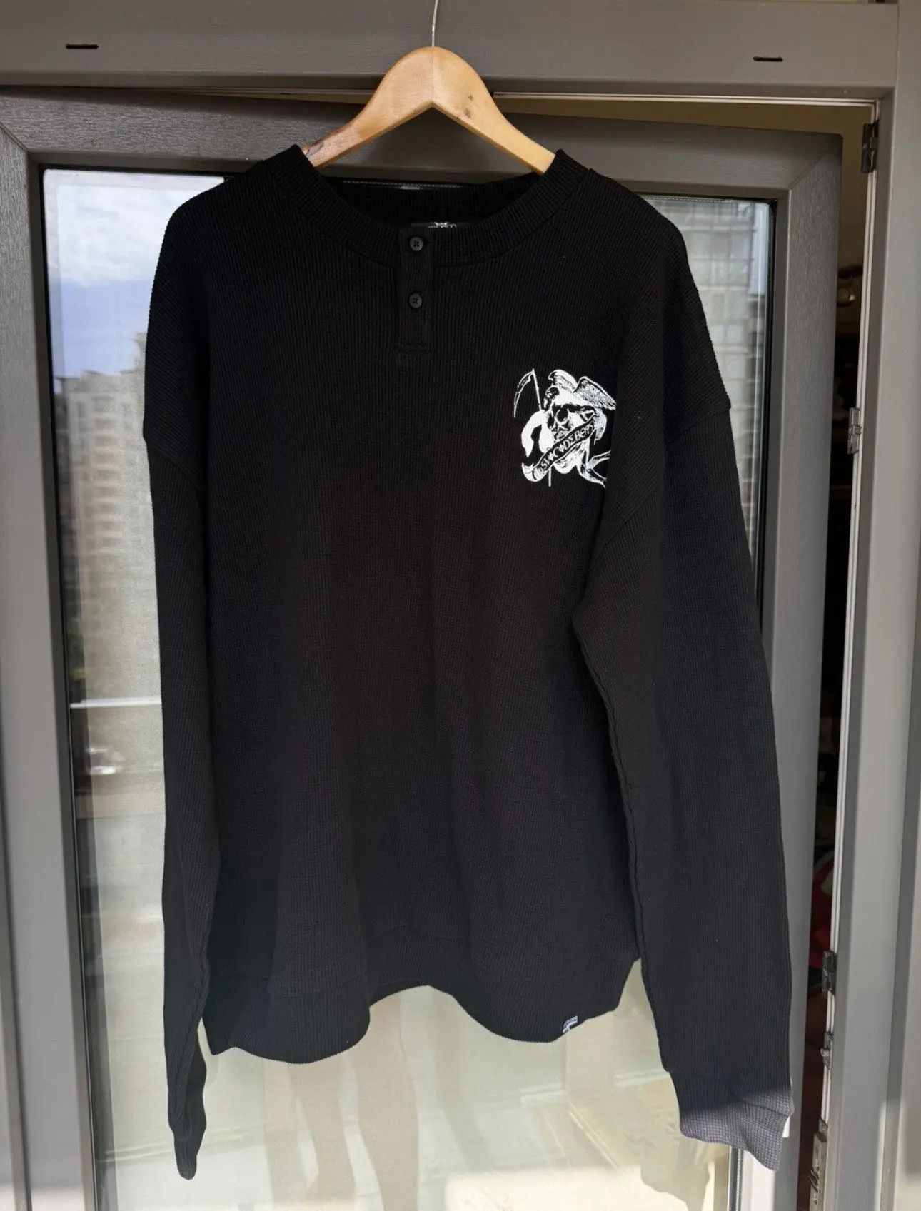 G59 Records NWT G59 Suicideboys patched Henley razor sweatshirt Size US L / EU 52-54 / 3 - 2 Thumbnail