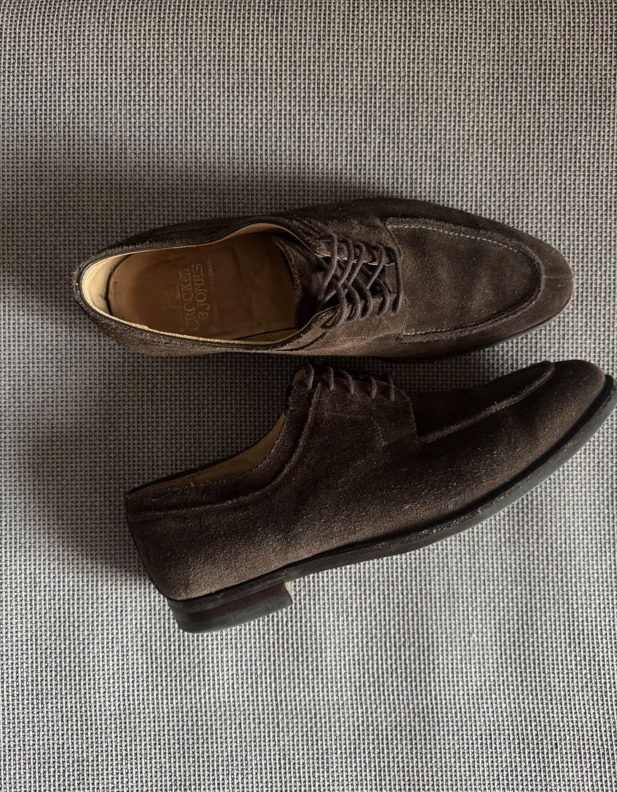 Crockett & Jones RRP€610 Crockett & Jones Hardwick Dark Brown Suede Shoes Size US 9.5 / EU 42-43 - 11 Thumbnail