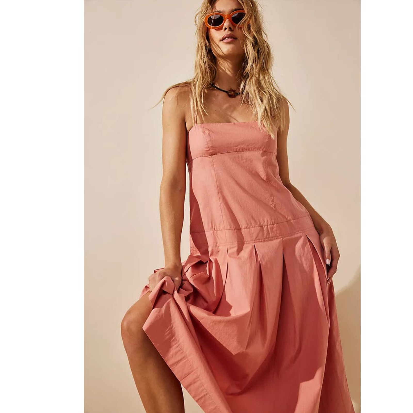 Free People NWT Free People In My Town Midi Dress FREE-EST $108 X-SMALL Size XS / US 0-2 / IT 36-38 - 1 Thumbnail