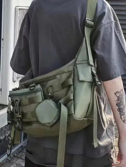 Japanese Brand Military utility messenger bag belt bag fanny pack Size ONE SIZE - 3 Thumbnail