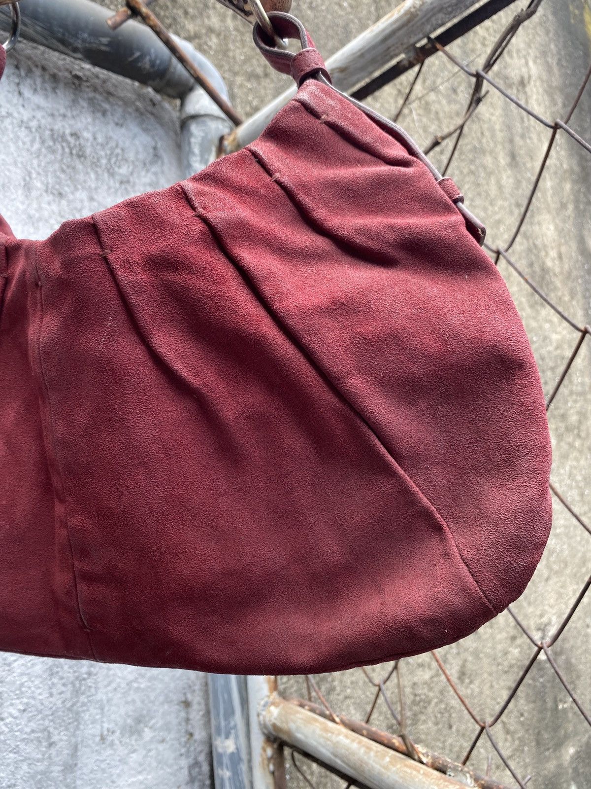 Yves Saint Laurent Rare Yves Saint Laurent - Tom Ford - Burgundy Mombasa Hobo Size ONE SIZE - 10 Thumbnail