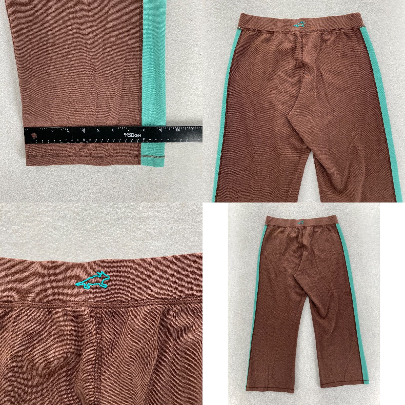 Vintage Horny Toad Flexcel Pull On Wide Leg Crop Pants Women's Small Brown Stretch Camp Size 26" / US 2 / IT 38 - 8 Thumbnail