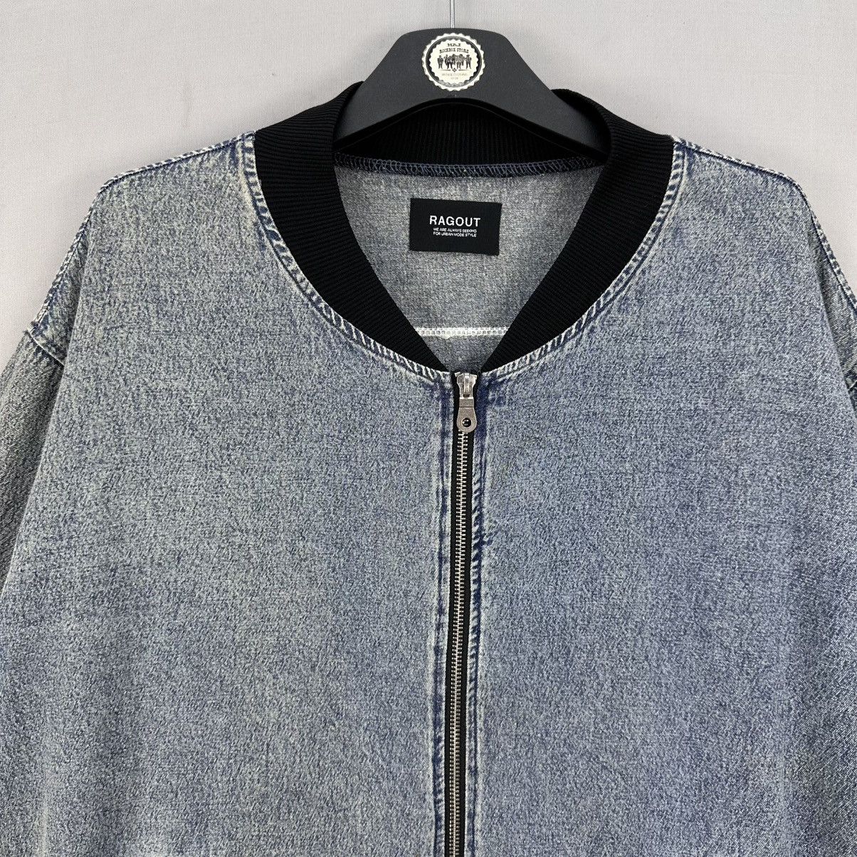 Japanese Brand Bomber Jacket With Big Patch Power of Words Size US L / EU 52-54 / 3 - 7 Thumbnail