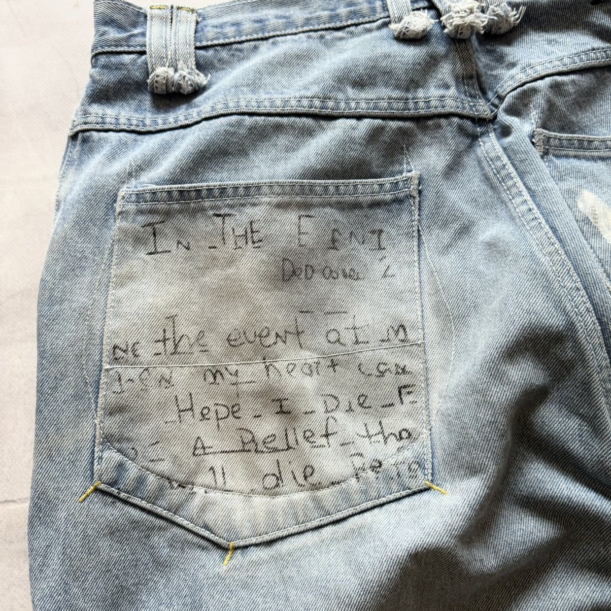 Makaveli 2Pac Makavelli Wu-Tang Rap Big Logo Distressed Poem Jeans Size US 34 / EU 50 - 10 Thumbnail