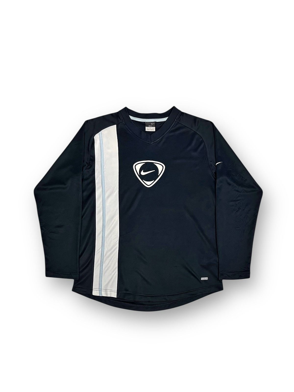 Nike Nike T90 Dri-Fit Vertical Stripe Vintage Long Sleeve Jersey Size US M / EU 48-50 / 2 - 1 Thumbnail