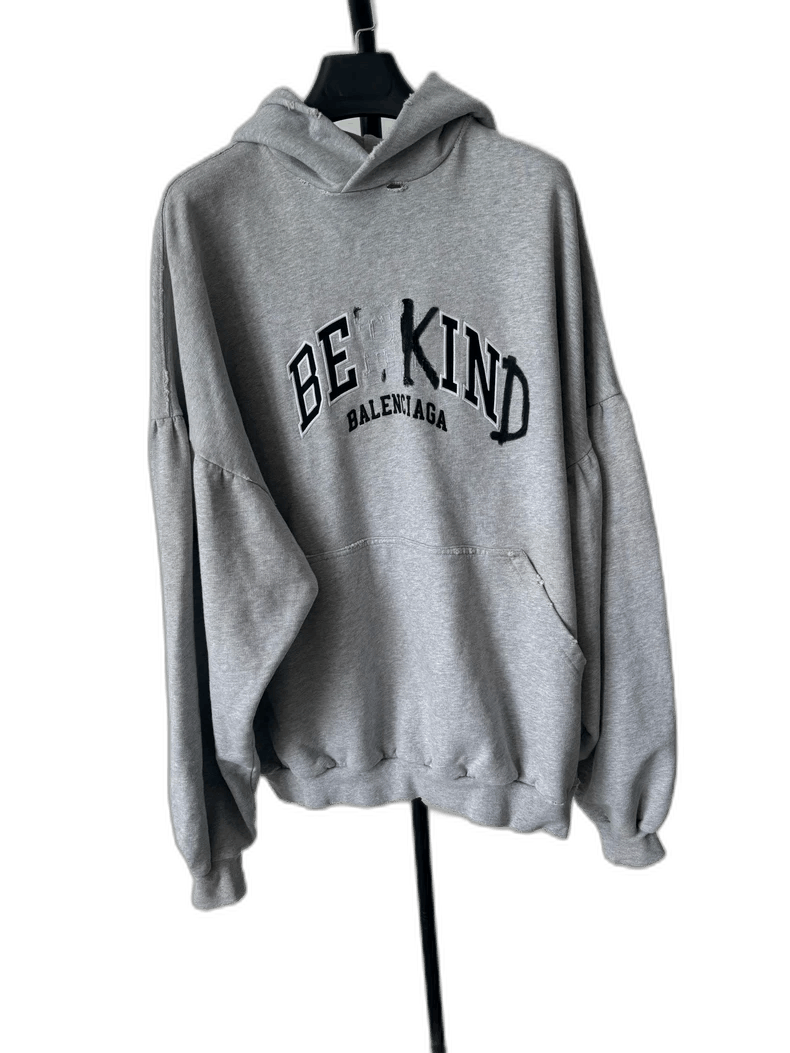 Balenciaga Balenciaga Be Kind Hooded Sweatshirt Size US S / EU 44-46 / 1 - 1 Thumbnail