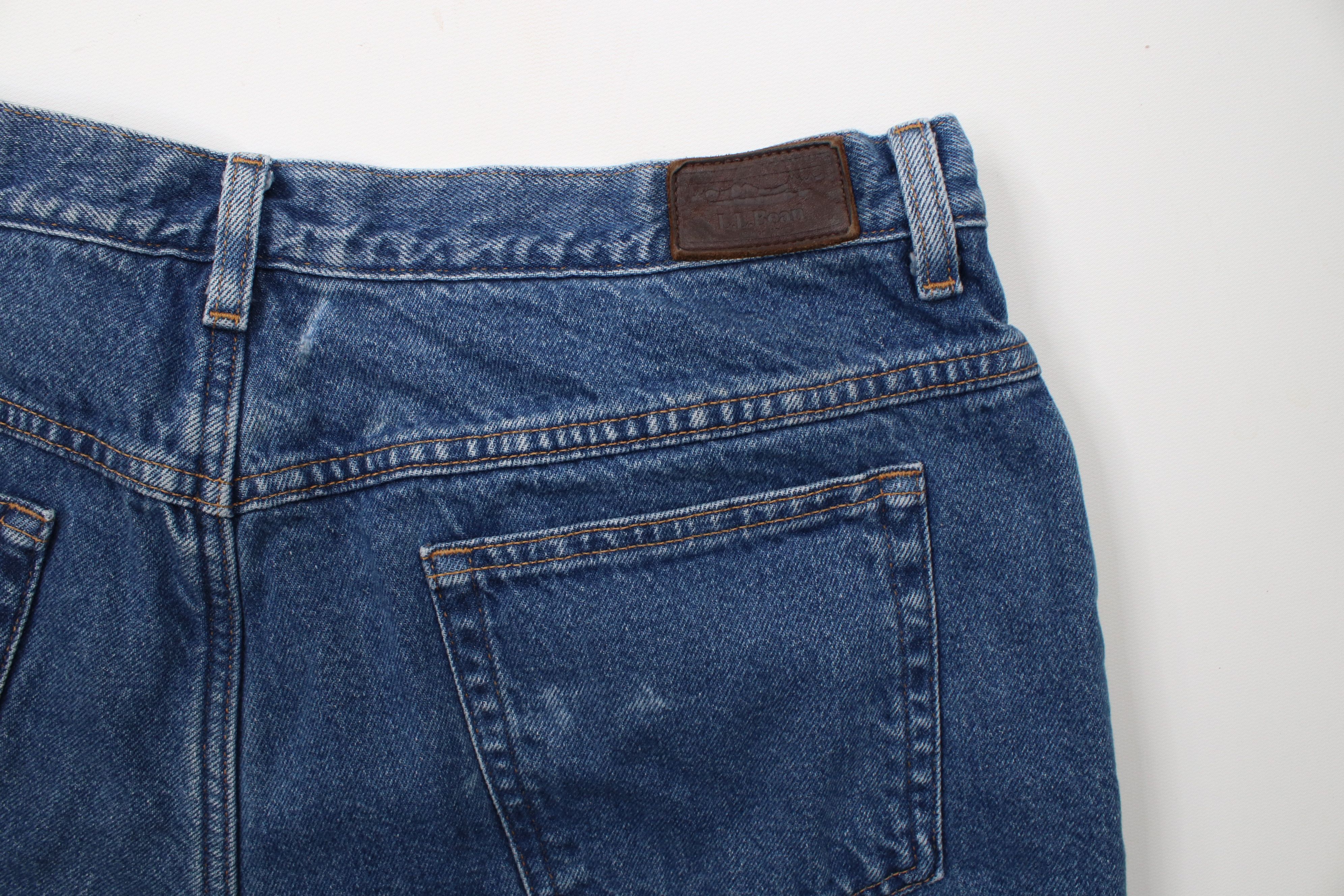 L.L. Bean × Vintage Vintage 90s LL Bean Relaxed Fit Fleece Lined Heavy Jeans Size 42" / US 20 - 15 Thumbnail