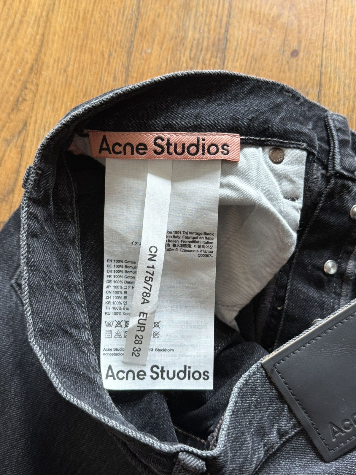 Acne Studios NWT - 1991 Toj Vintage Black Size US 29 - 6 Thumbnail