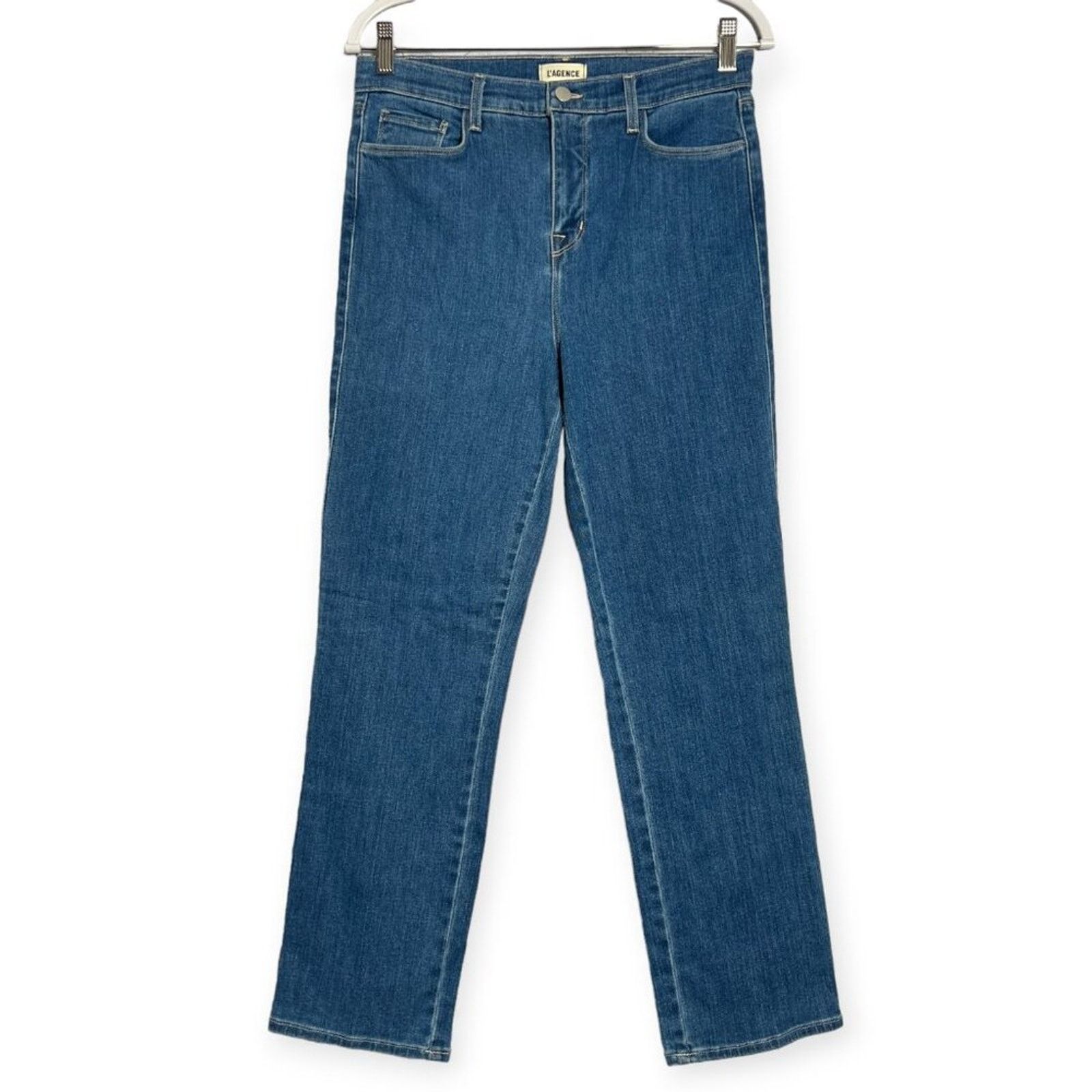 L'AGENCE L'AGENCE Hansen High Rise Crop Jeans Blue 30x27 Size 30" / US 8 / IT 44 - 1 Thumbnail