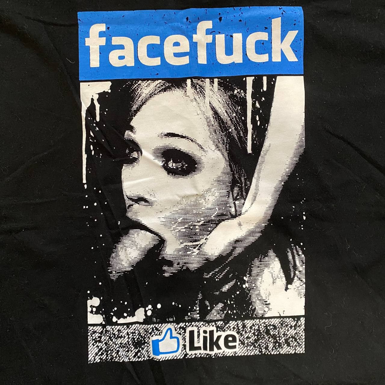 Vintage VINTAGE Y2K FACEFUCK ADULT HUMOR RARE HYPE T SHIRT 304 Size US XXL / EU 58 / 5 - 2 Thumbnail