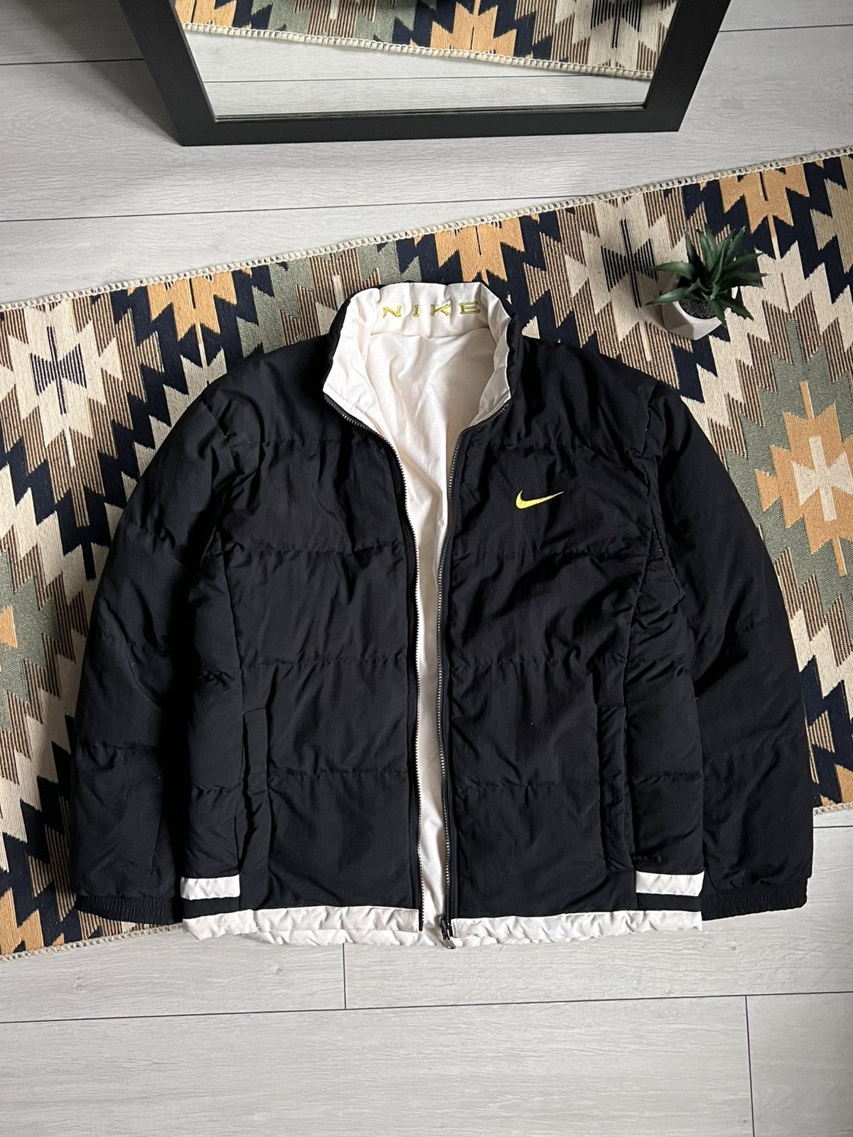 Nike Nike Vintage Y2k Two Side Puffer Reversible Down Jacket Size US M / EU 48-50 / 2 - 14 Thumbnail