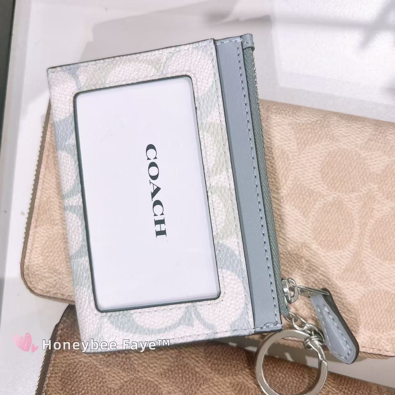 Coach Mini Skinny Id Case In Signature Canvas CEC49 Size ONE SIZE - 3 Thumbnail