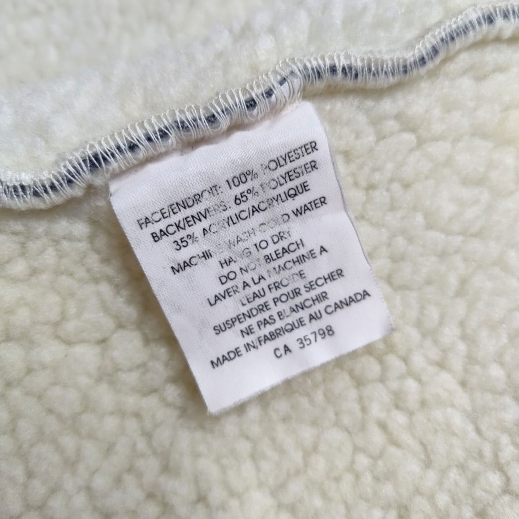 Whistles VINTAGE Whistler Blackcomb Women XL Gray Sherpa Lined Fleece Full Zip Jacket Canada Size XL / US 12-14 / IT 48-50 - 4 Thumbnail