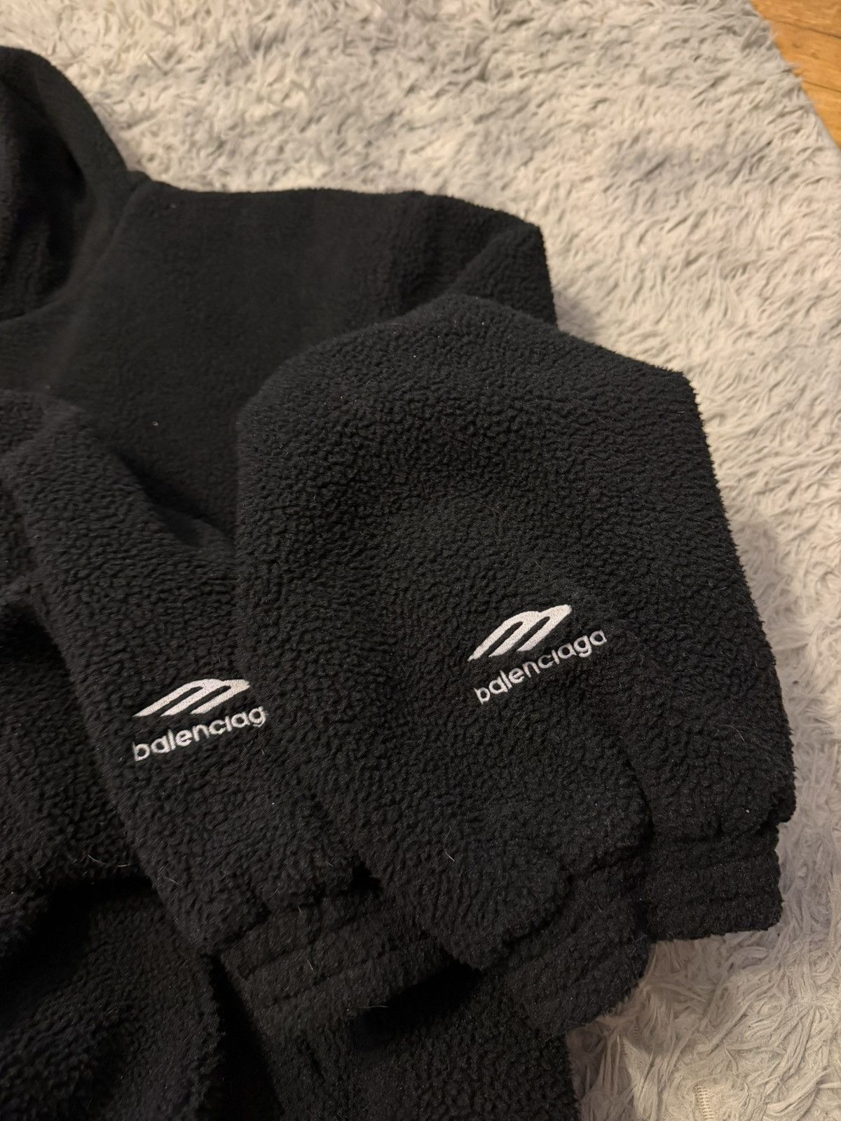 Balenciaga fleece hoodie from skiwear collection Size US L / EU 52-54 / 3 - 4 Thumbnail