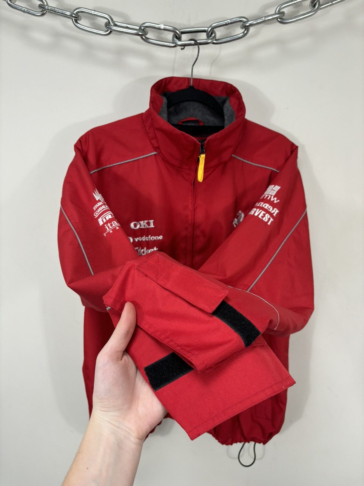 Ferrari Ferrari F1 Team Printer Men’s Red Windbreaker Racing Jacket Size US M / EU 48-50 / 2 - 12 Thumbnail