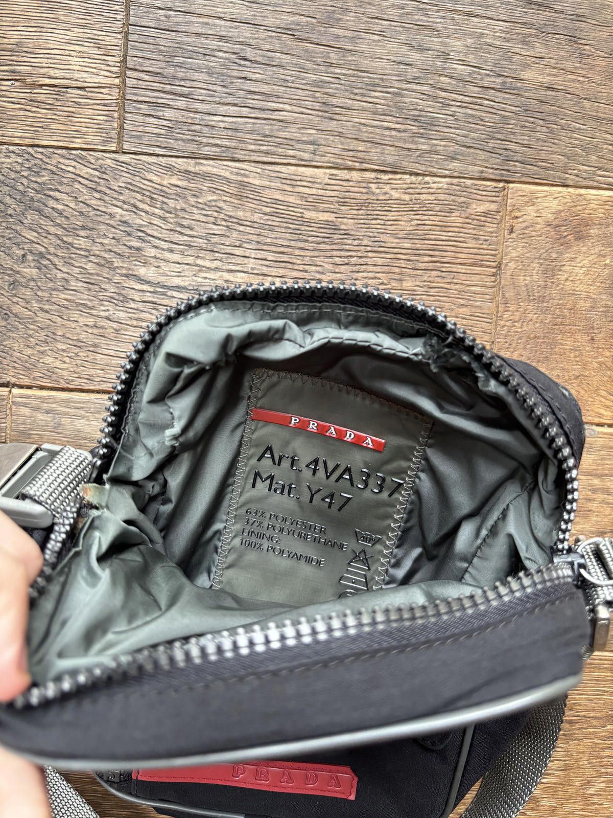 Prada Prada Sport Red Tab Nylon Crossbody Bag – Black Size ONE SIZE - 4 Thumbnail