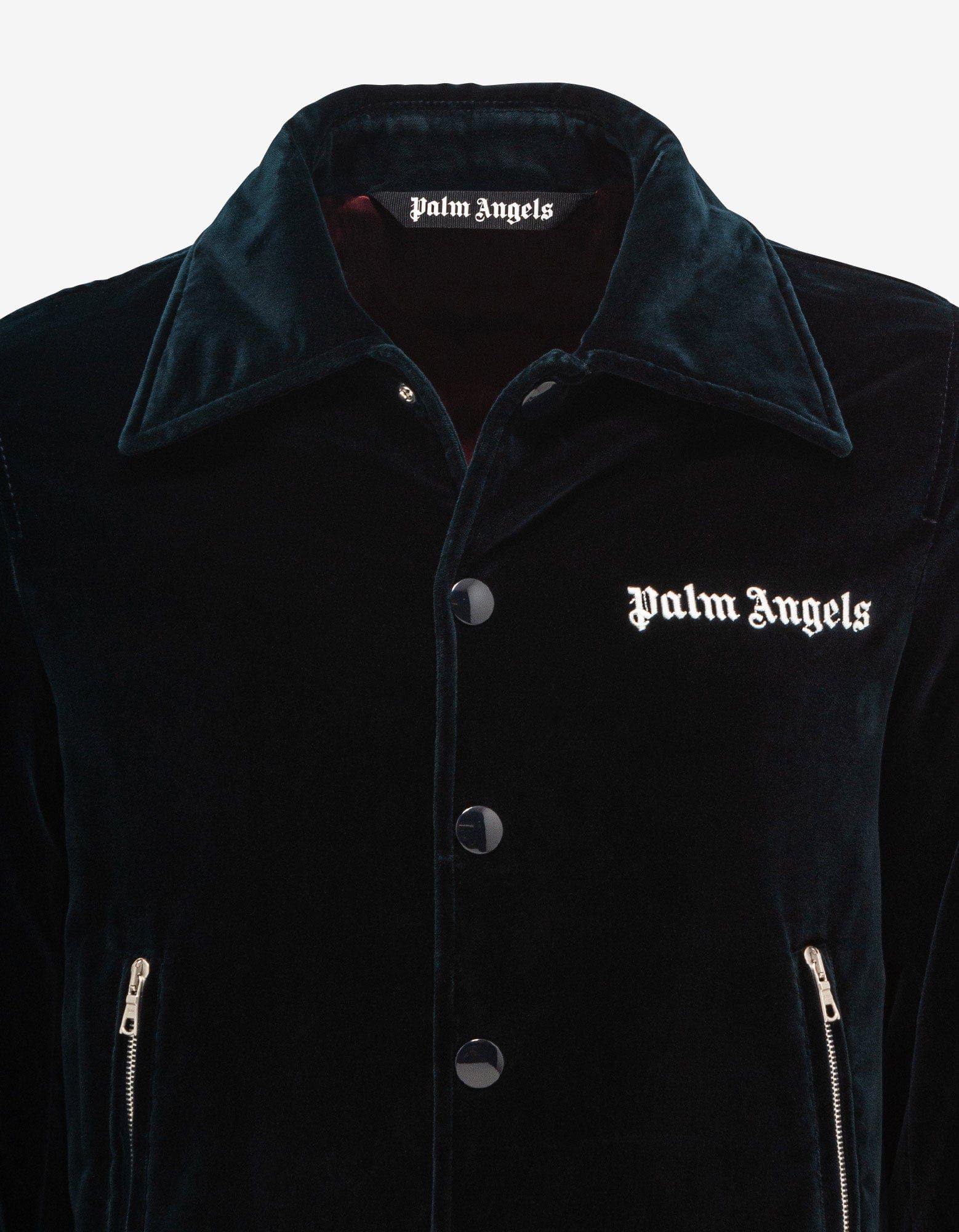 Palm Angels Palm Angels Blue Sunday Baseball Jacket Size US XL / EU 56 / 4 - 3 Thumbnail