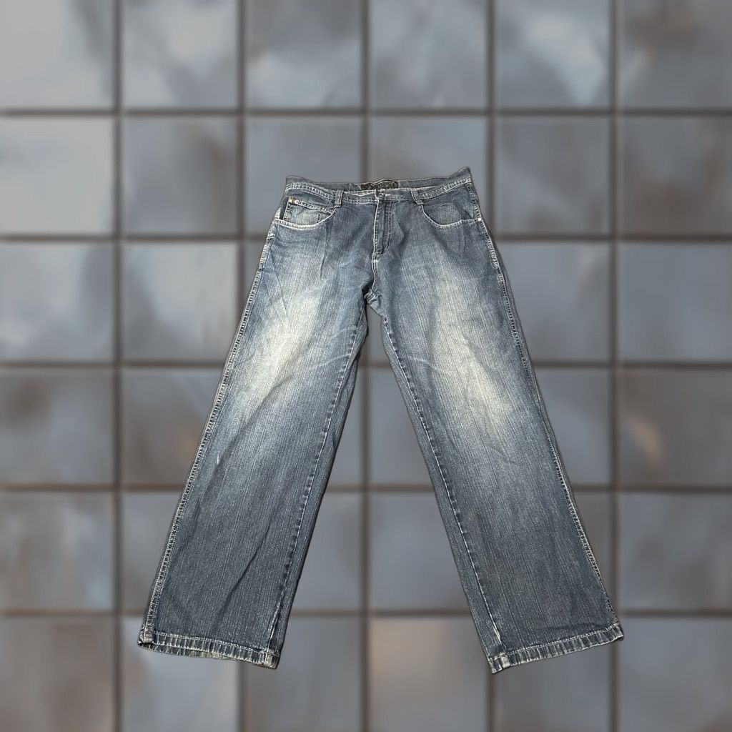 Southpole Vintage Southpole Jeans Baggy Wide-Leg Denim Blue 38 Men 5-Pocket 32 In inseam Y2K 90s Grunge Hip Hop Retro Vintage Size US 38 / EU 54 - 1 Thumbnail