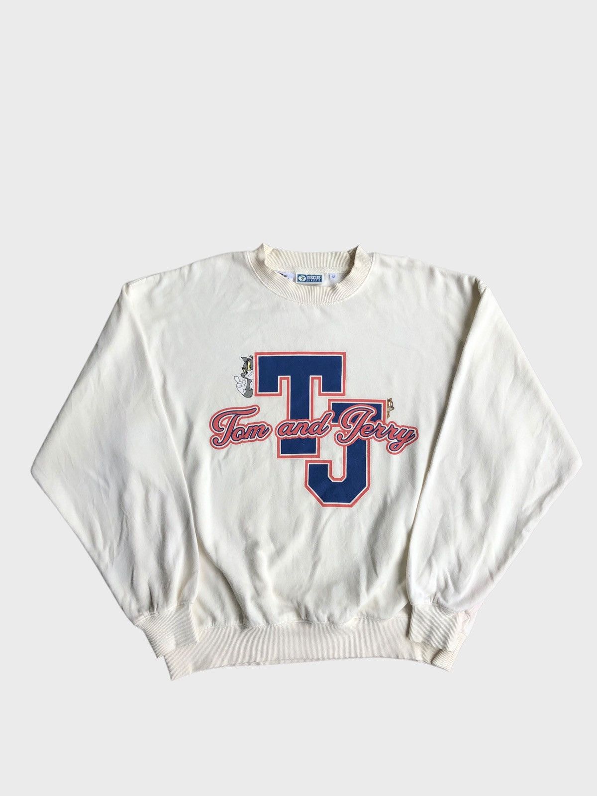 Cartoon Network × Vintage Vintage Tom and Jerry Discus Athletic Sweatshirt Size US M / EU 48-50 / 2 - 1 Thumbnail