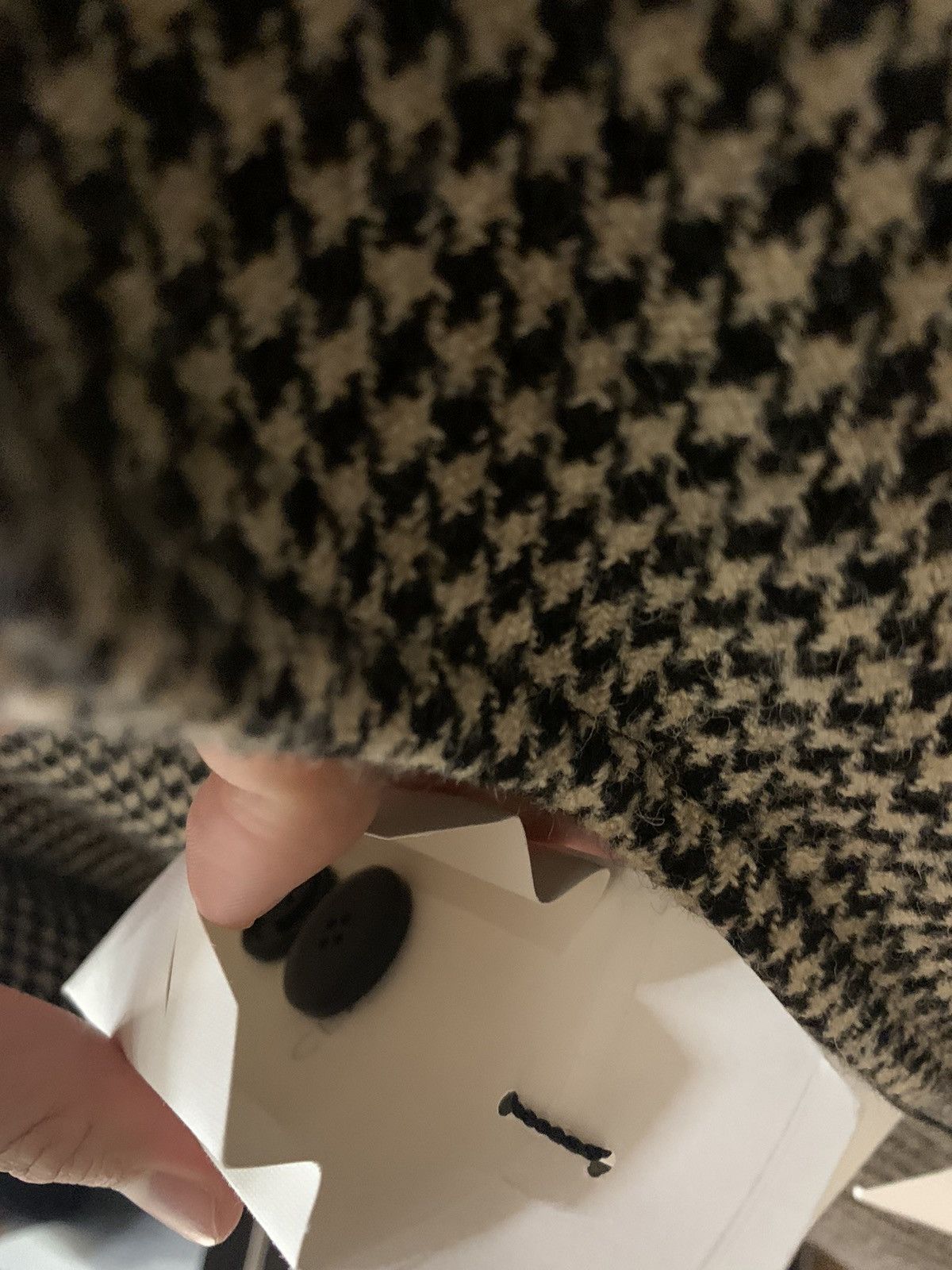 Celine Celine 2019FW Houndstooth wool Mac Coat Size US M / EU 48-50 / 2 - 7 Thumbnail