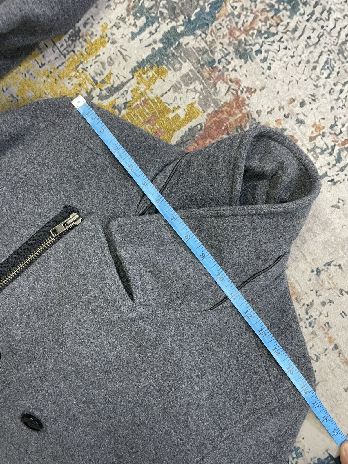 291295=Homme 291295 Wool Double Collar Jacket Size US S / EU 44-46 / 1 - 11 Thumbnail