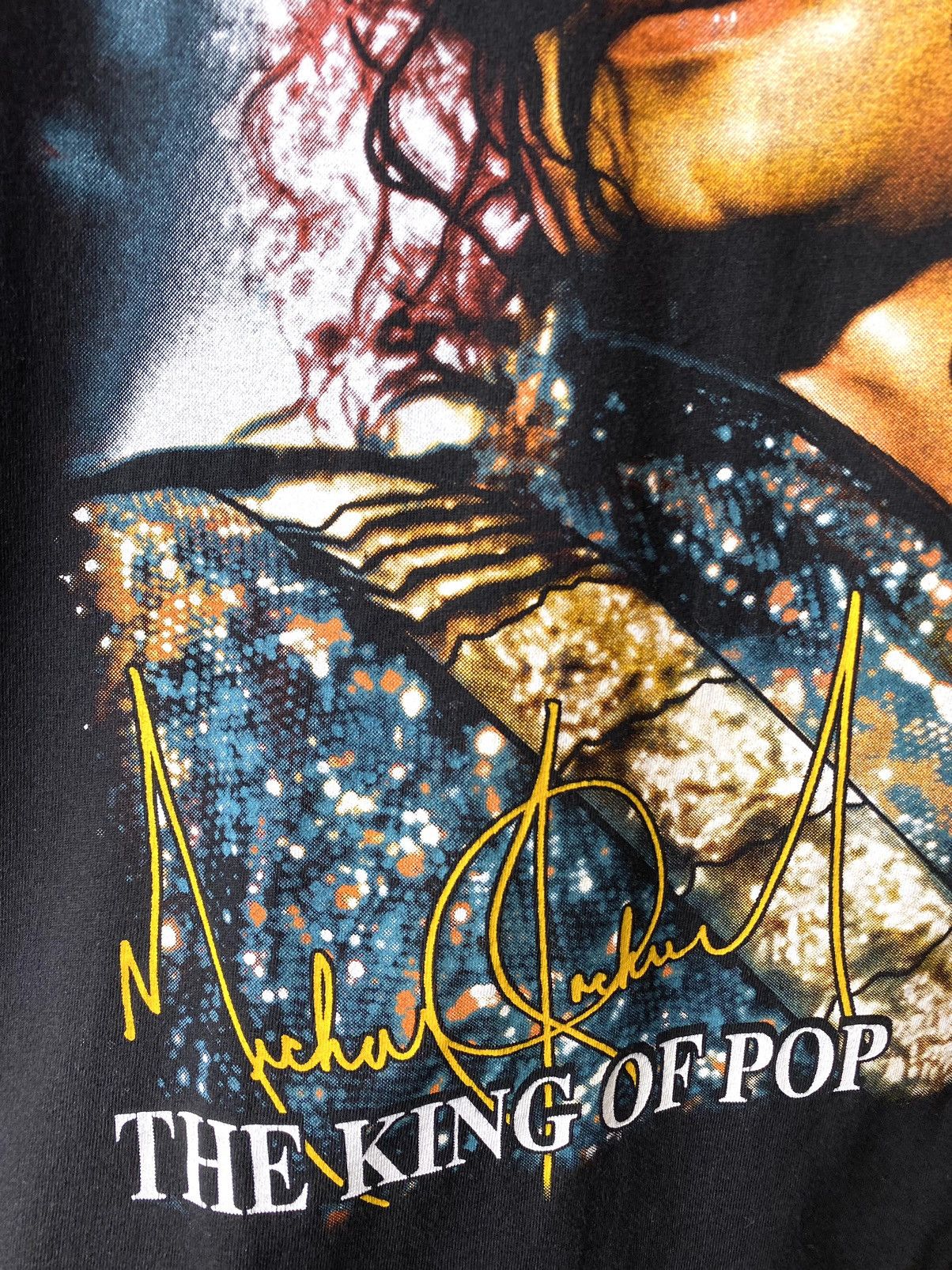 Band Tees Vintage 2000’s Michael Jackson Big Print T Shirt Size US L / EU 52-54 / 3 - 5 Thumbnail