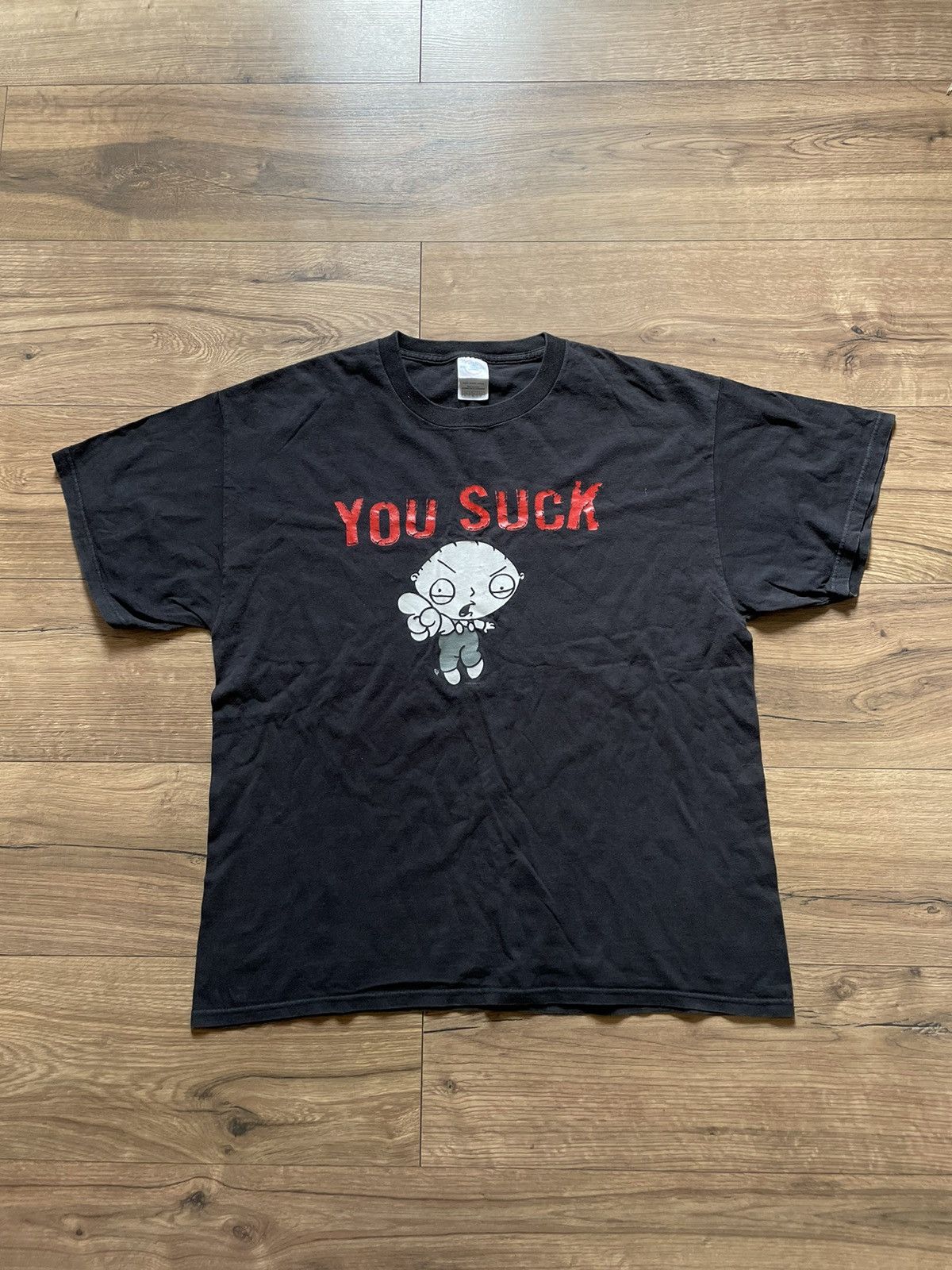 Griffin Vintage Y2K Stewie Family guy “You Suck” t-shirt 2003 usa Size US L / EU 52-54 / 3 - 1 Thumbnail