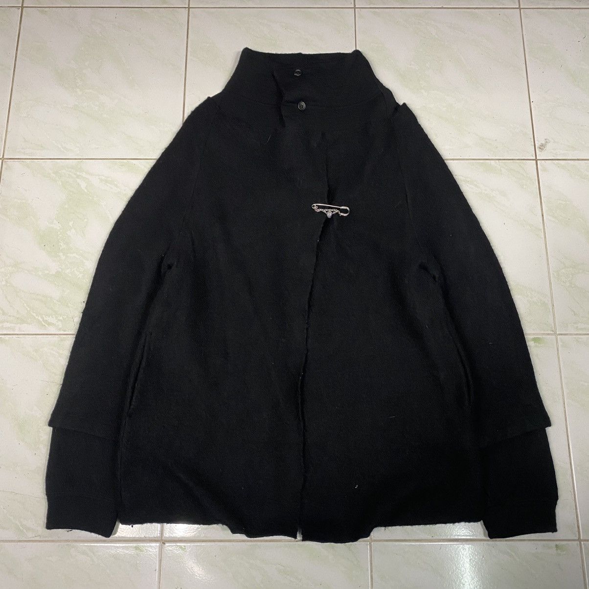 Yohji Yamamoto 🔥RUNWAY AVANT GARDE Y’S YOHJI YAMAMOTO DOUBLE LAYER JACKET Size M / US 6-8 / IT 42-44 - 4 Thumbnail