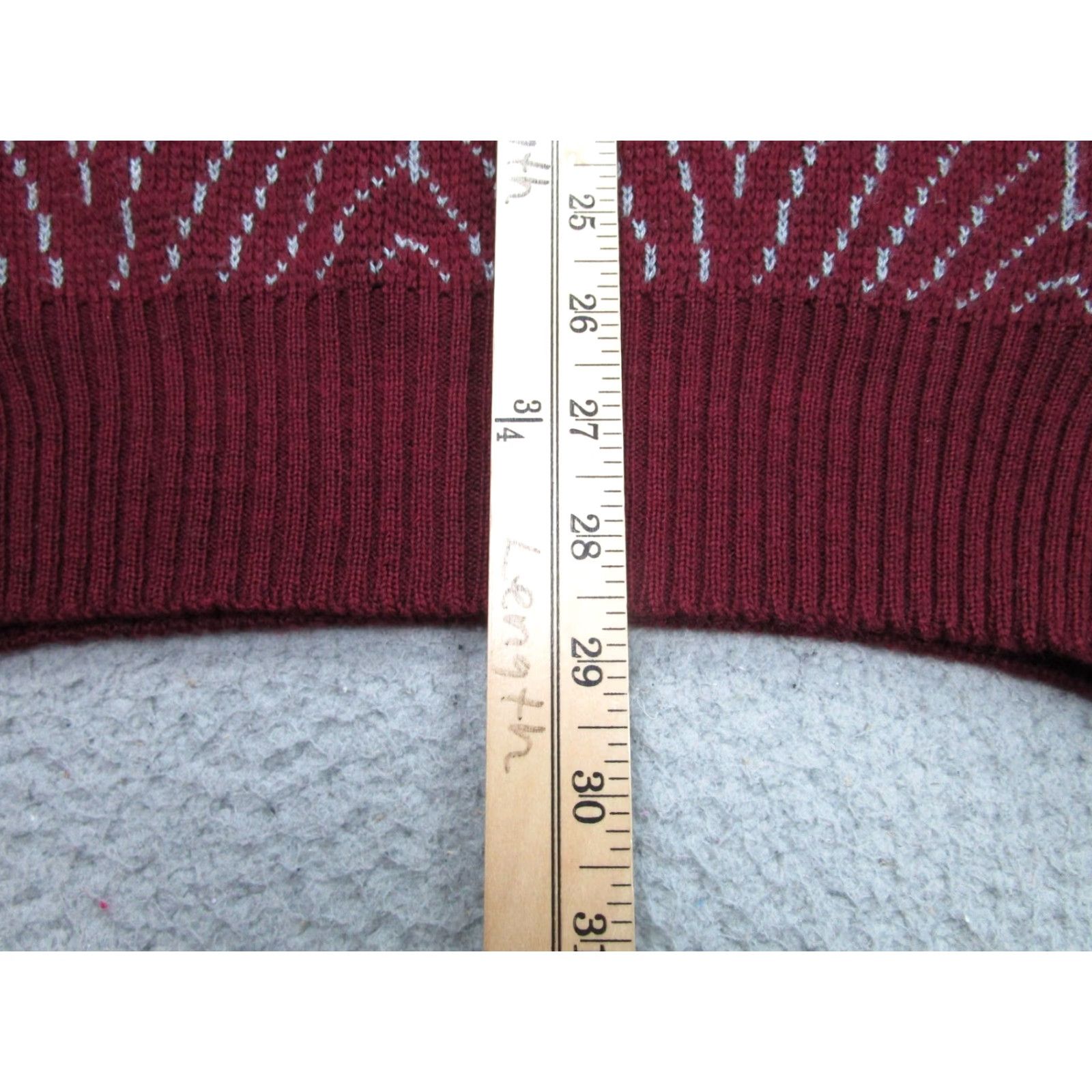 Vintage VINTAGE Mayser Sweater Mens Large Red Wool Blend 80s Art Deco Knit Pullover Geometric Retro Size US L / EU 52-54 / 3 - 7 Thumbnail