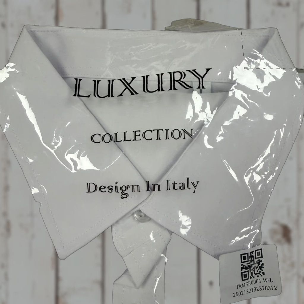 Vintage Luxury Collection Shirt Mens Large White Long Sleeve Dress Pocket Size 42R - 1 Thumbnail