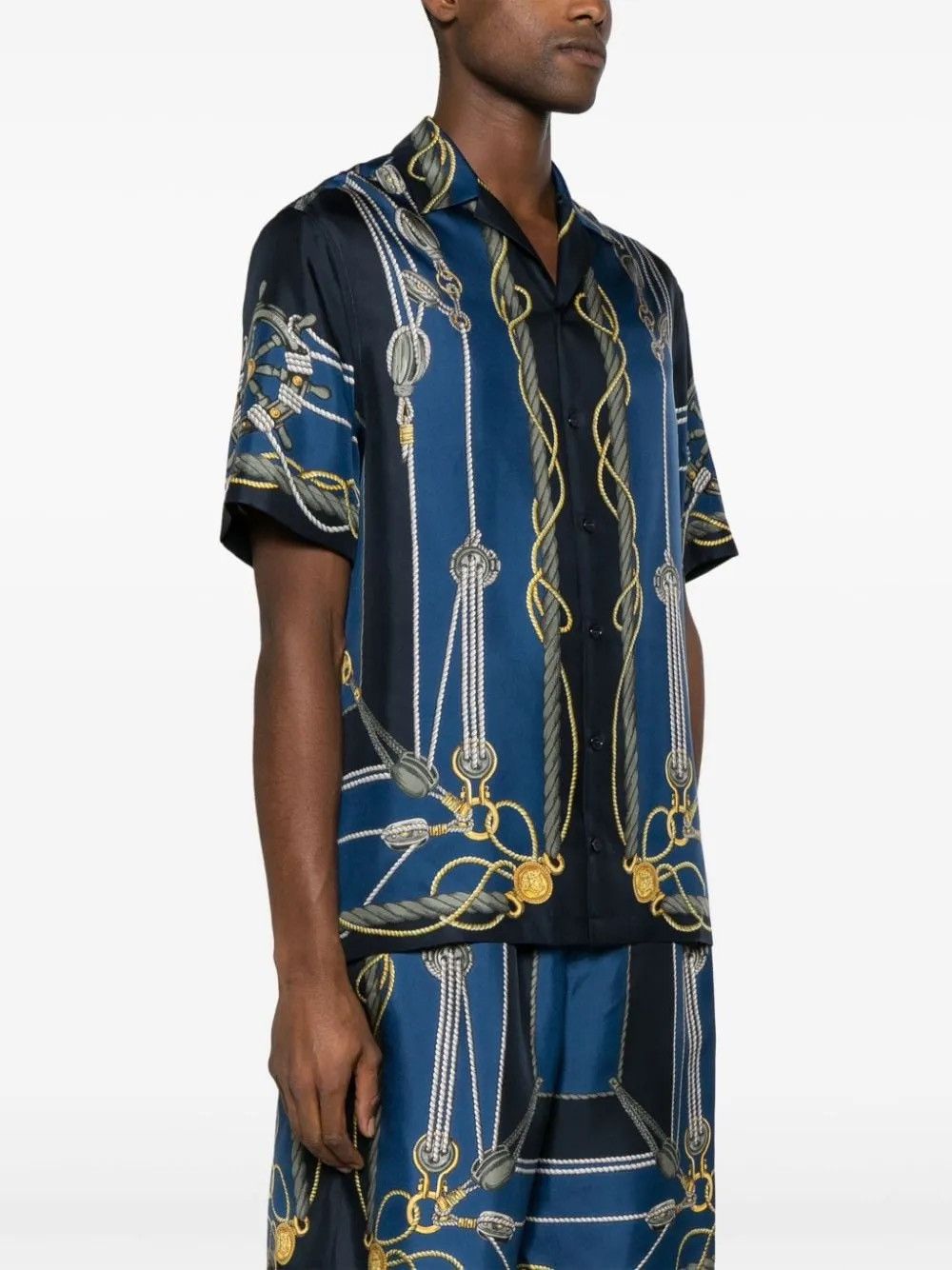 Designer × Versace VERSACE NAUTICAL PRINT SHIRT Size US M / EU 48-50 / 2 - 3 Thumbnail