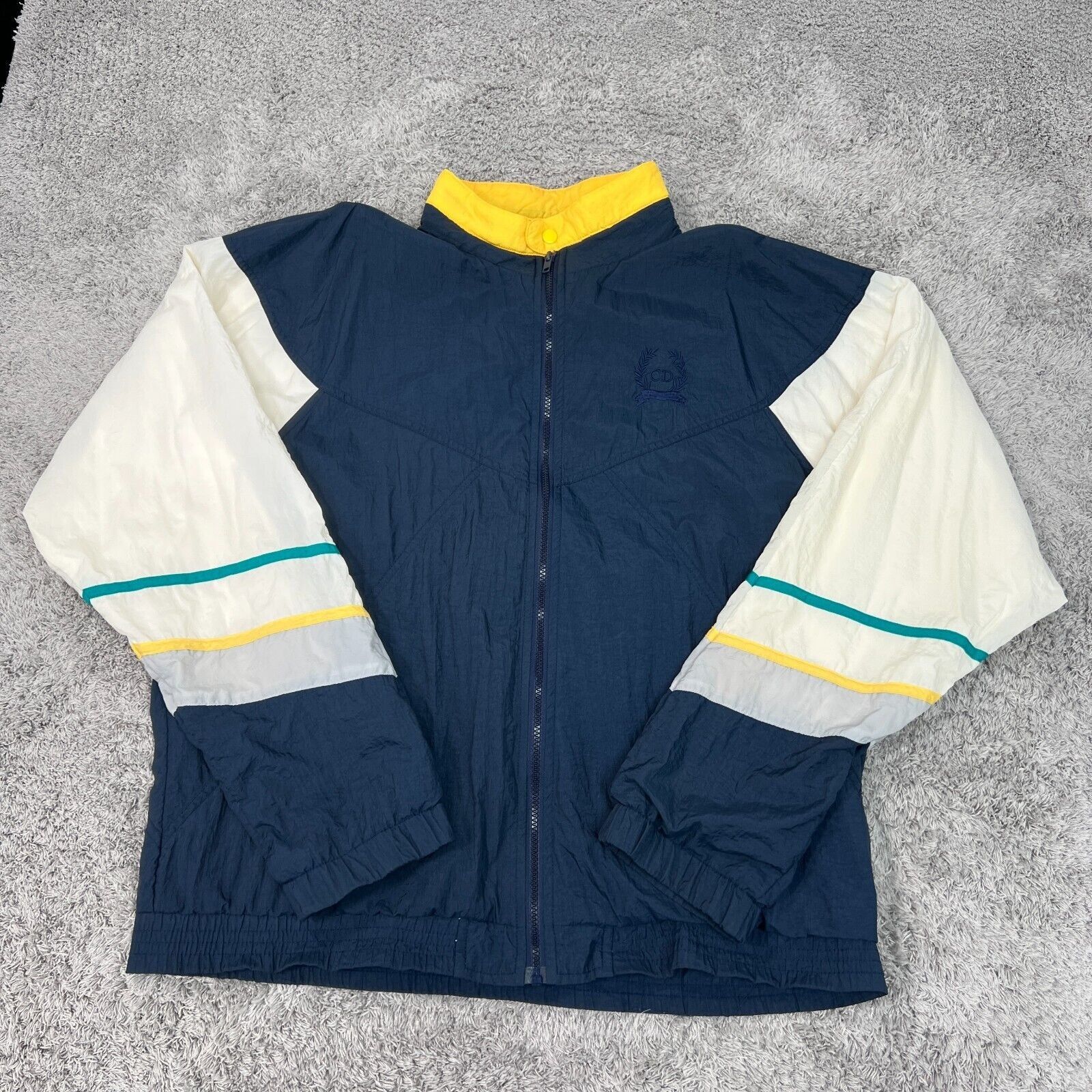Dior Vintage Christian Dior Jacket Mens XL Blue Windbreaker Full Size US XL / EU 56 / 4 - 1 Thumbnail