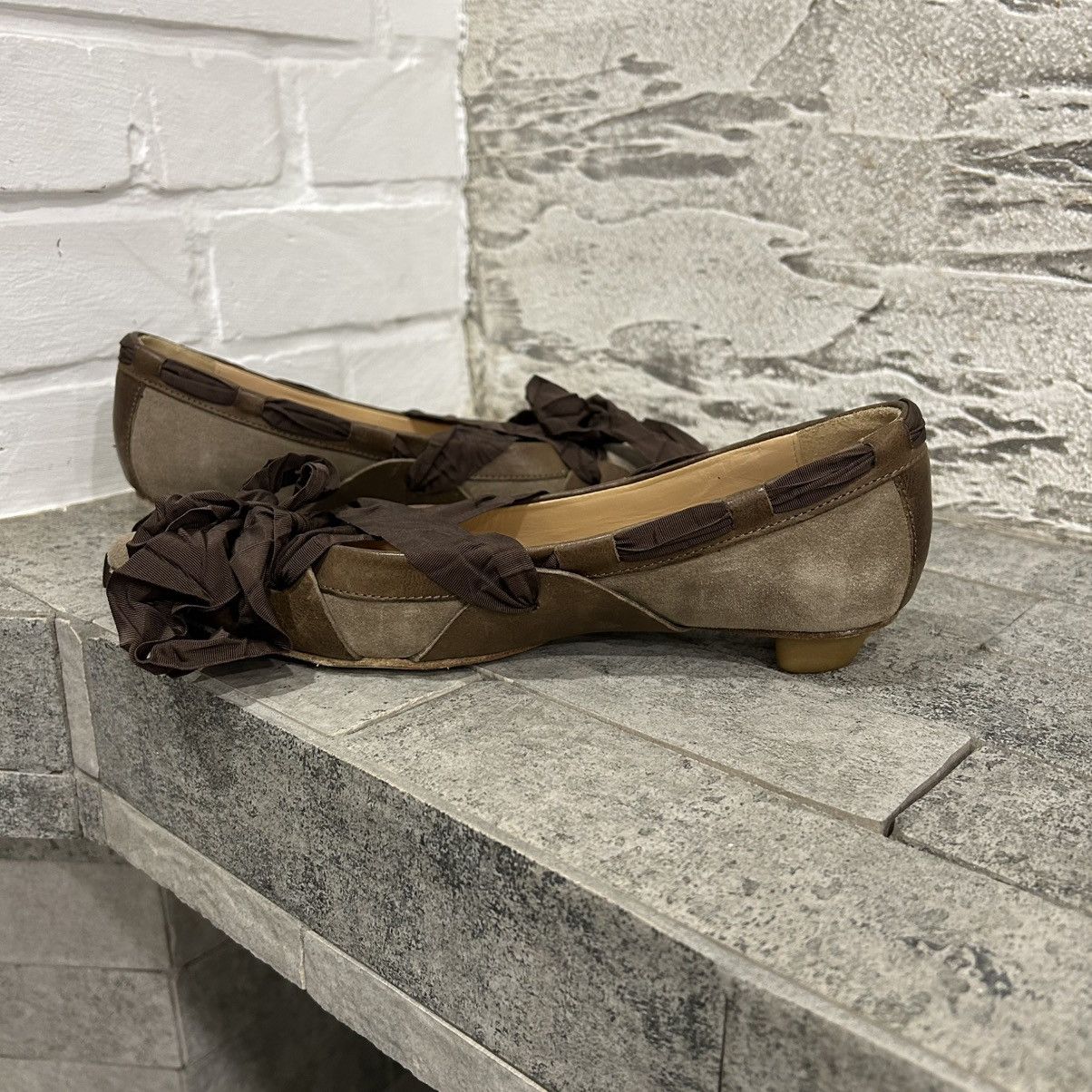 Marithe + Francois Girbaud Rare Marithe Francois Girbaud Ballerina Flats Leather Size US 6 / IT 36 - 8 Thumbnail
