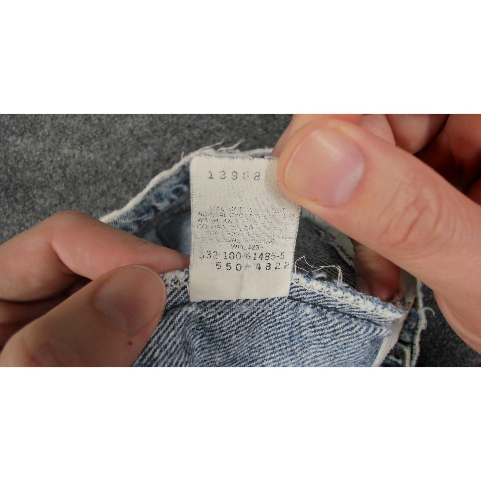 Levi's Levi's 1990 Made in USA 550 Acid Wash Denim - 35x34 Size US 35 - 7 Thumbnail